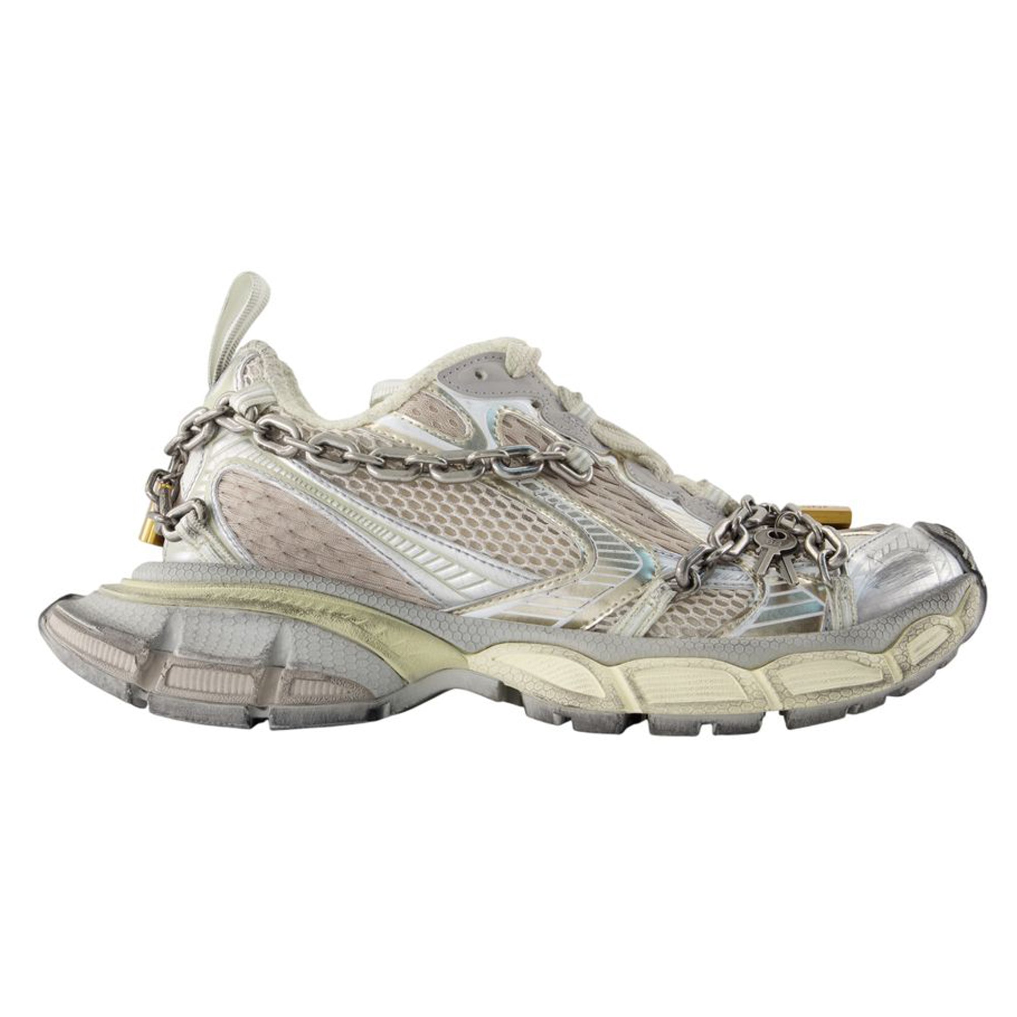 3xl Chain Sneakers - Balenciaga - Synthetic - Beige