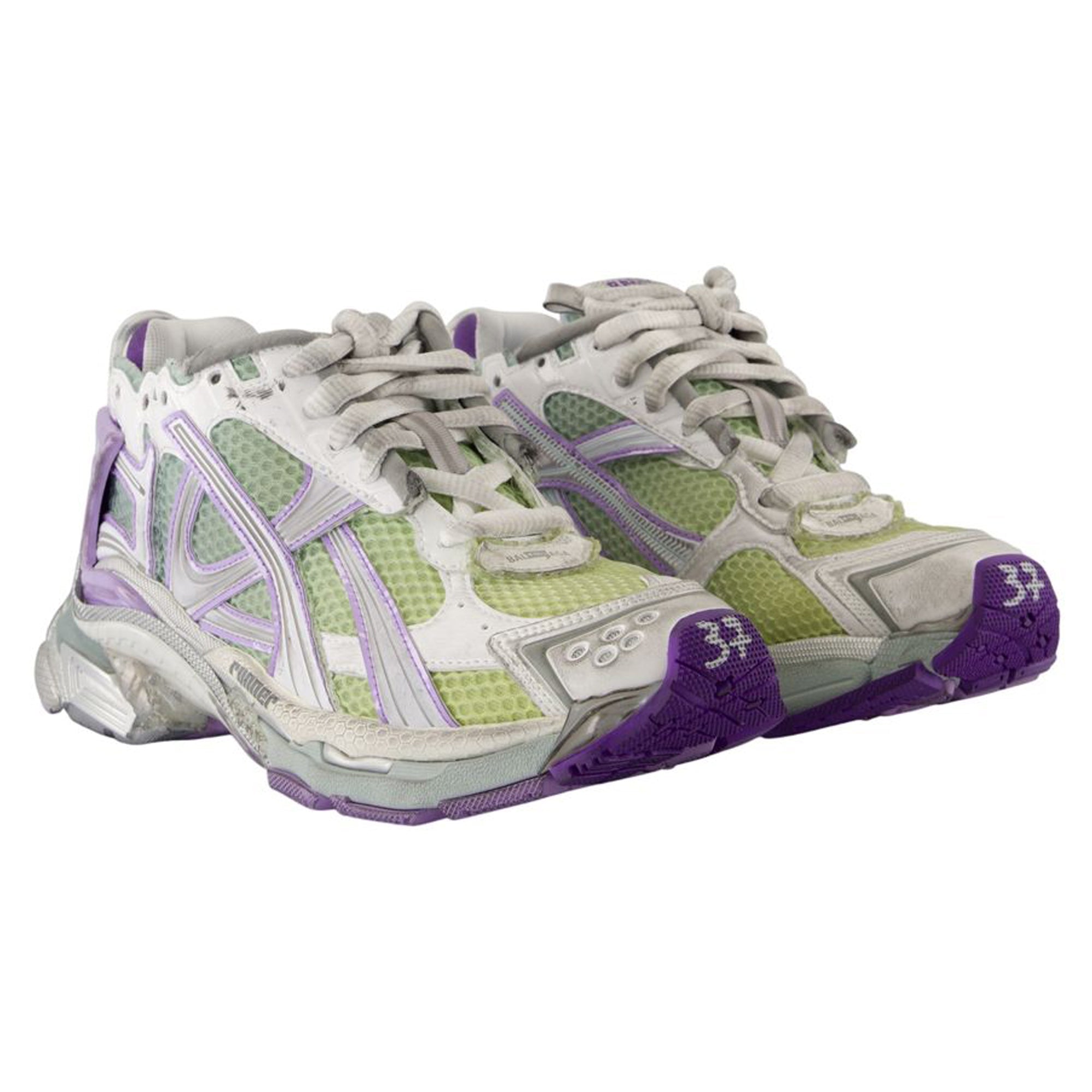 Women's Runner Sneakers - Balenciaga - Synthetic - White