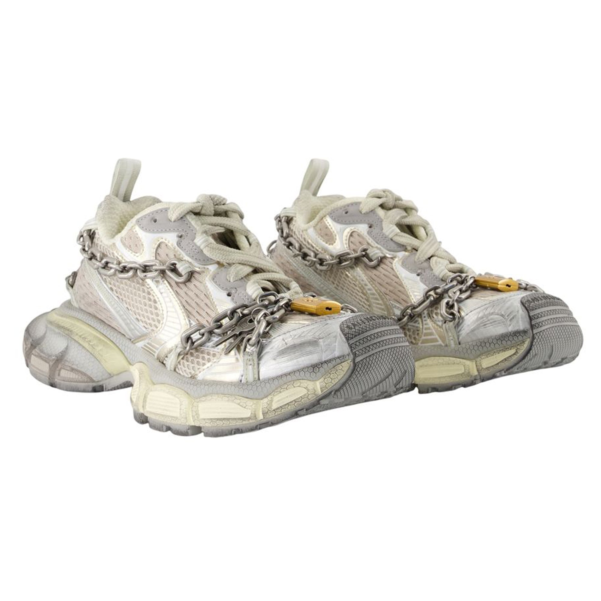 3xl Chain Sneakers - Balenciaga - Synthetic - Beige