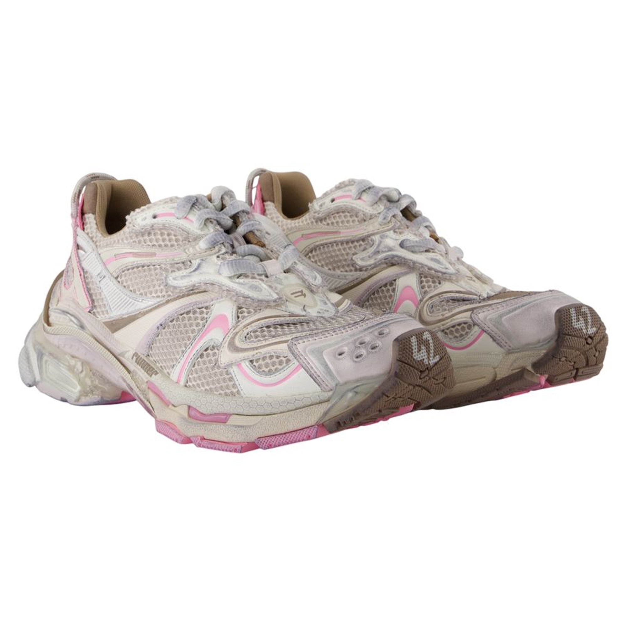 Runner 2 Sneakers - Balenciaga - Synthetic - Beige