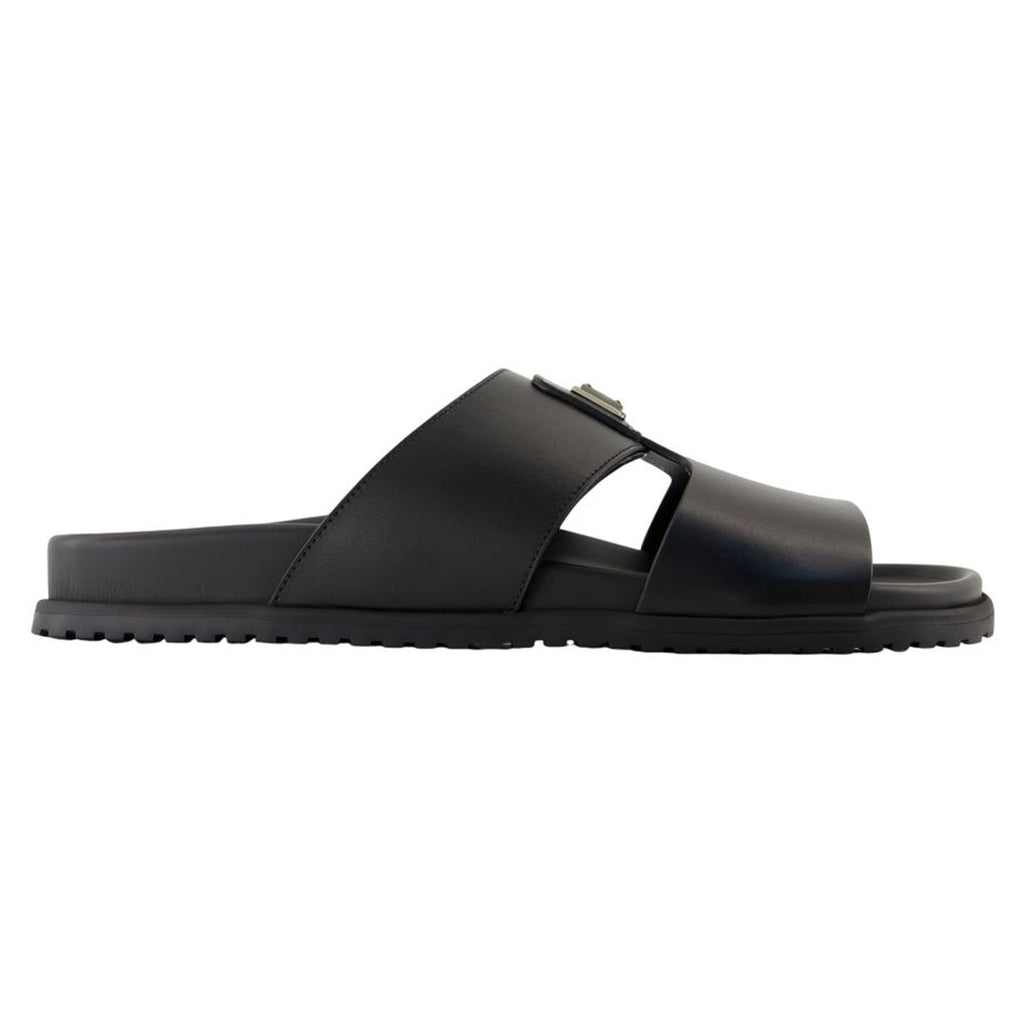 Women's Casual sandals - Dolce&Gabbana - Leather - Black