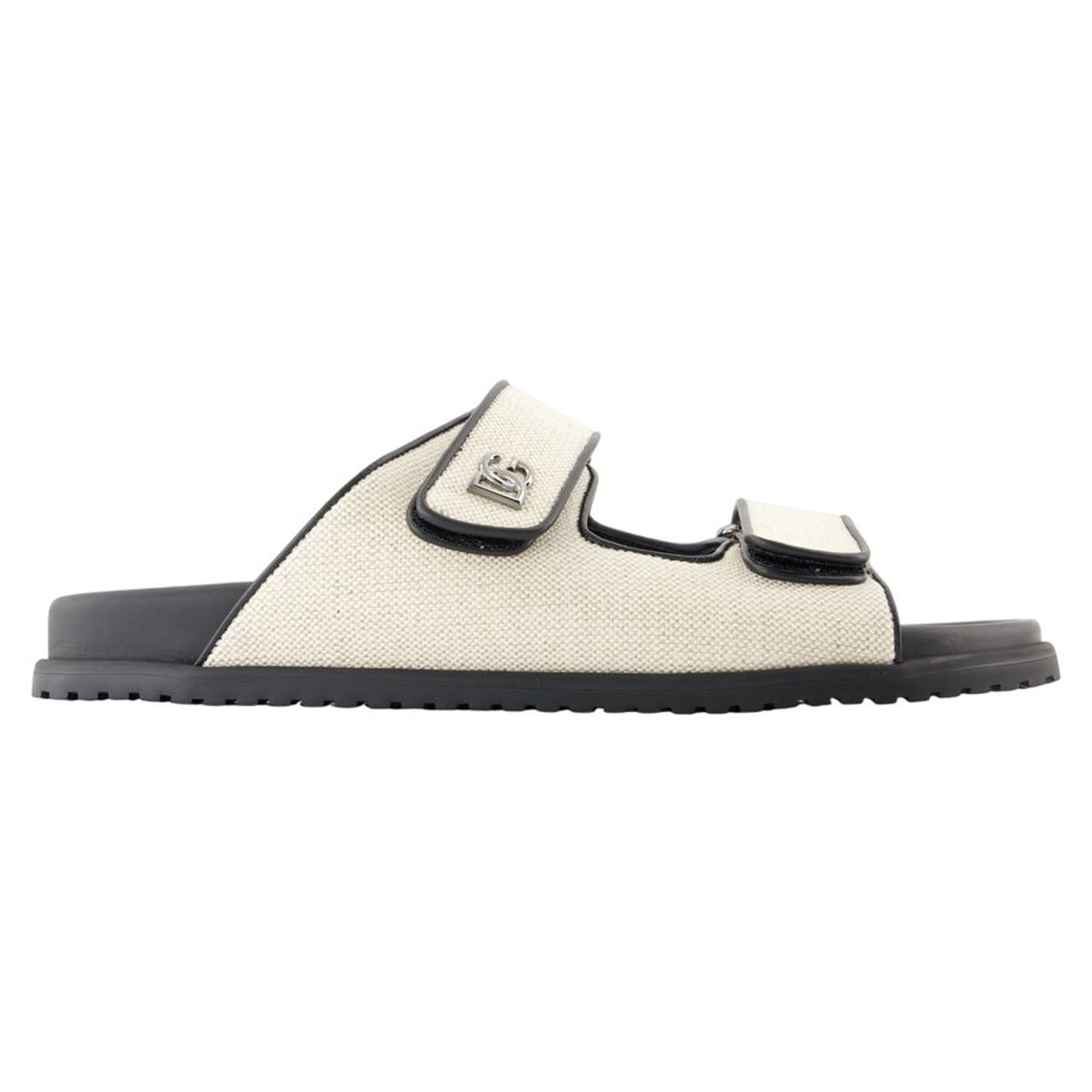 Women's Casual sandals - Dolce&Gabbana - Cotton - White