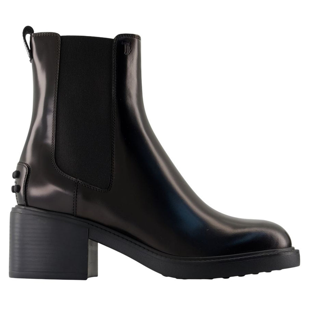 Women's Stivaletto Ankle Boots - Tod's - Leather - Black