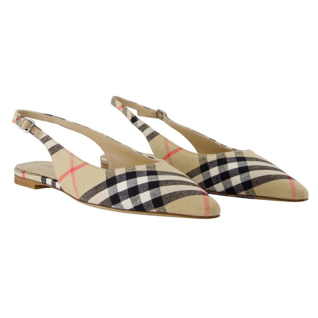 Dame 05 Slingbacks - Burberry - Linen - Beige