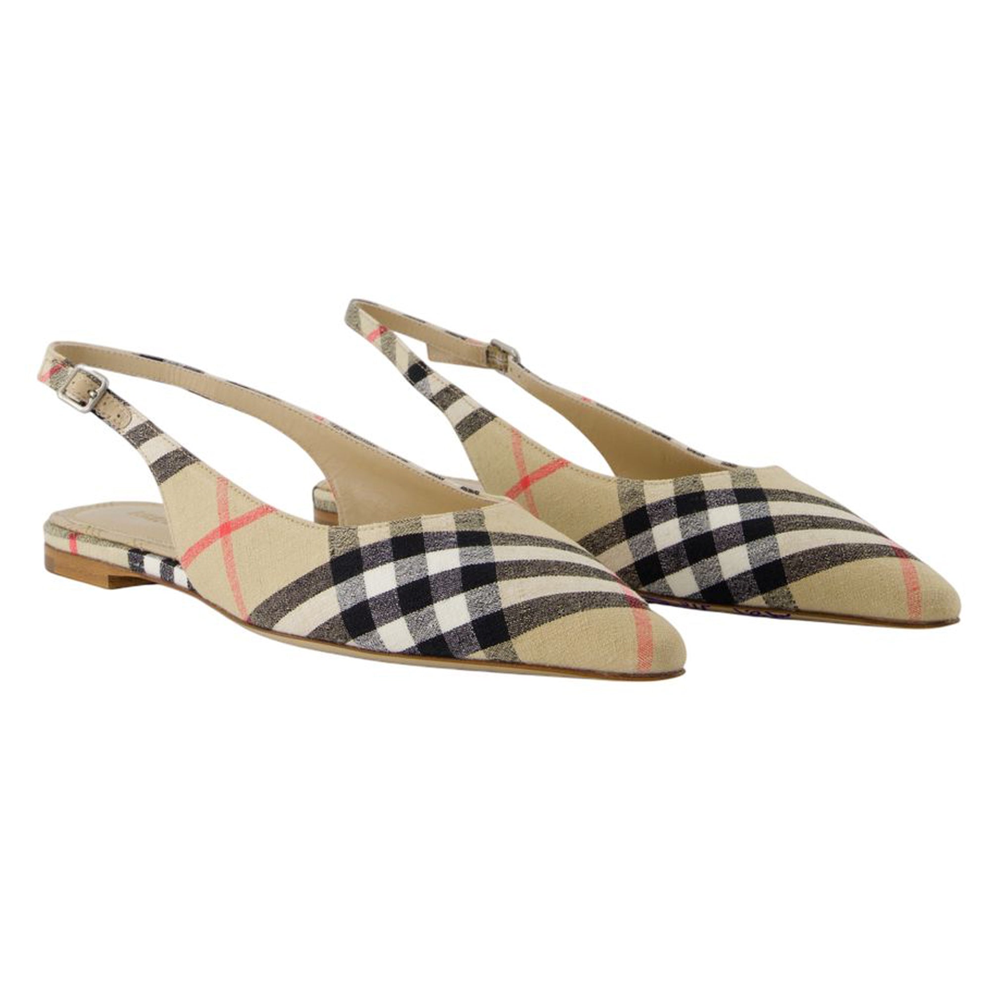 Dame 05 Slingbacks - Burberry - Linen - Beige