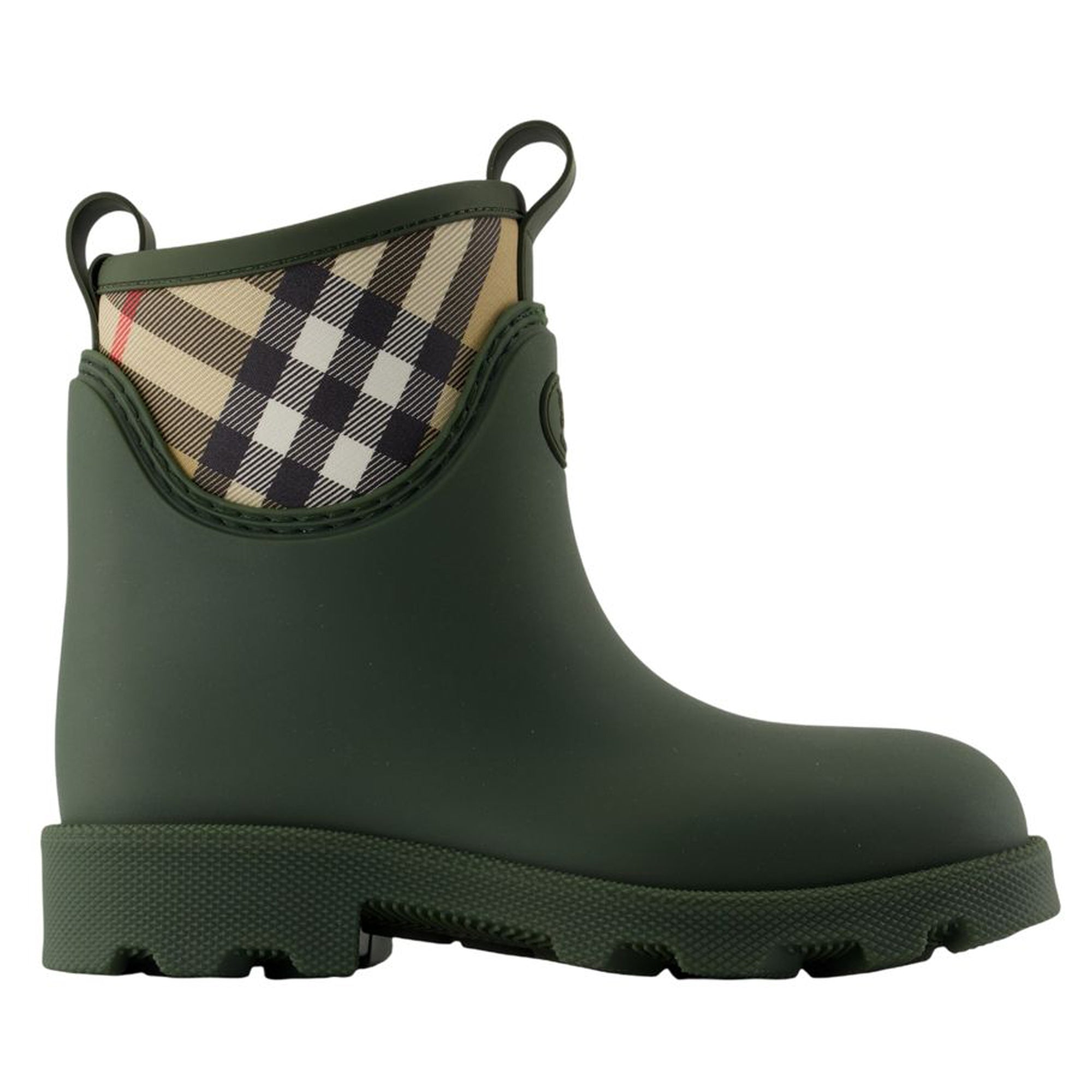 Women's Marsh Stamp Low Ankle Boots - Burberry - Synthetic - Green