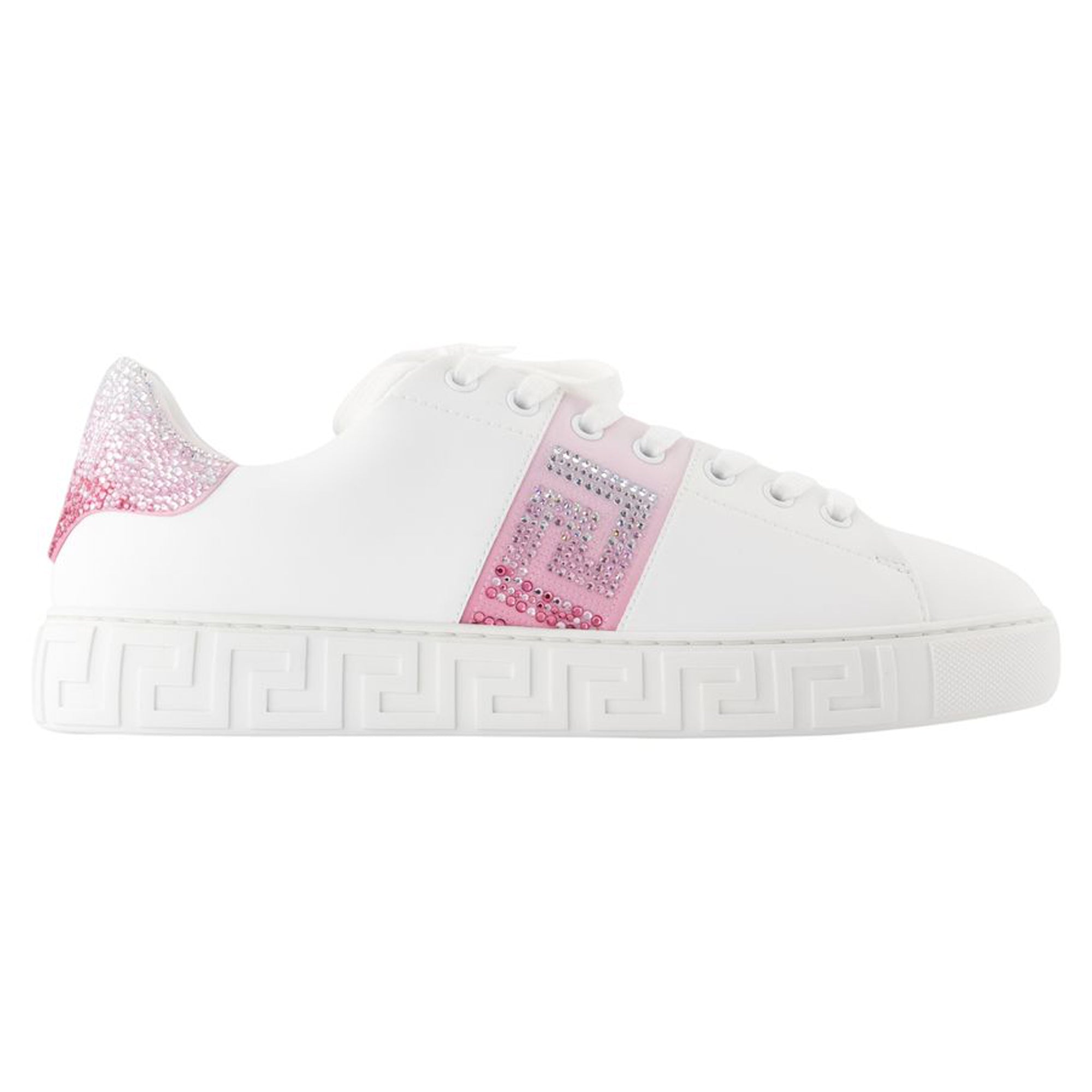 Women's Free Bio Sneakers - Versace - Synthetic - White