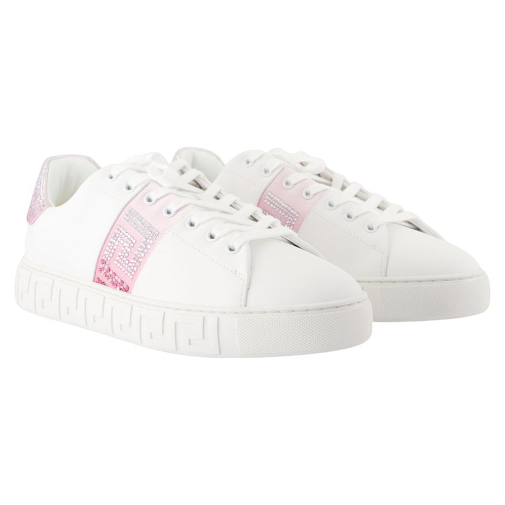 Women's Free Bio Sneakers - Versace - Synthetic - White
