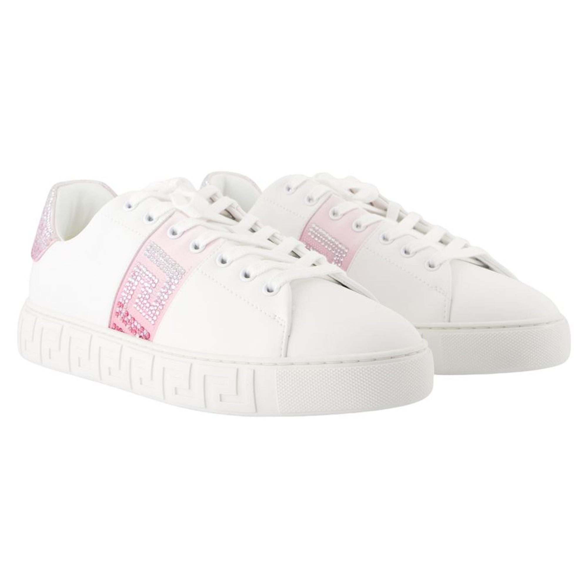 Women's Free Bio Sneakers - Versace - Synthetic - White