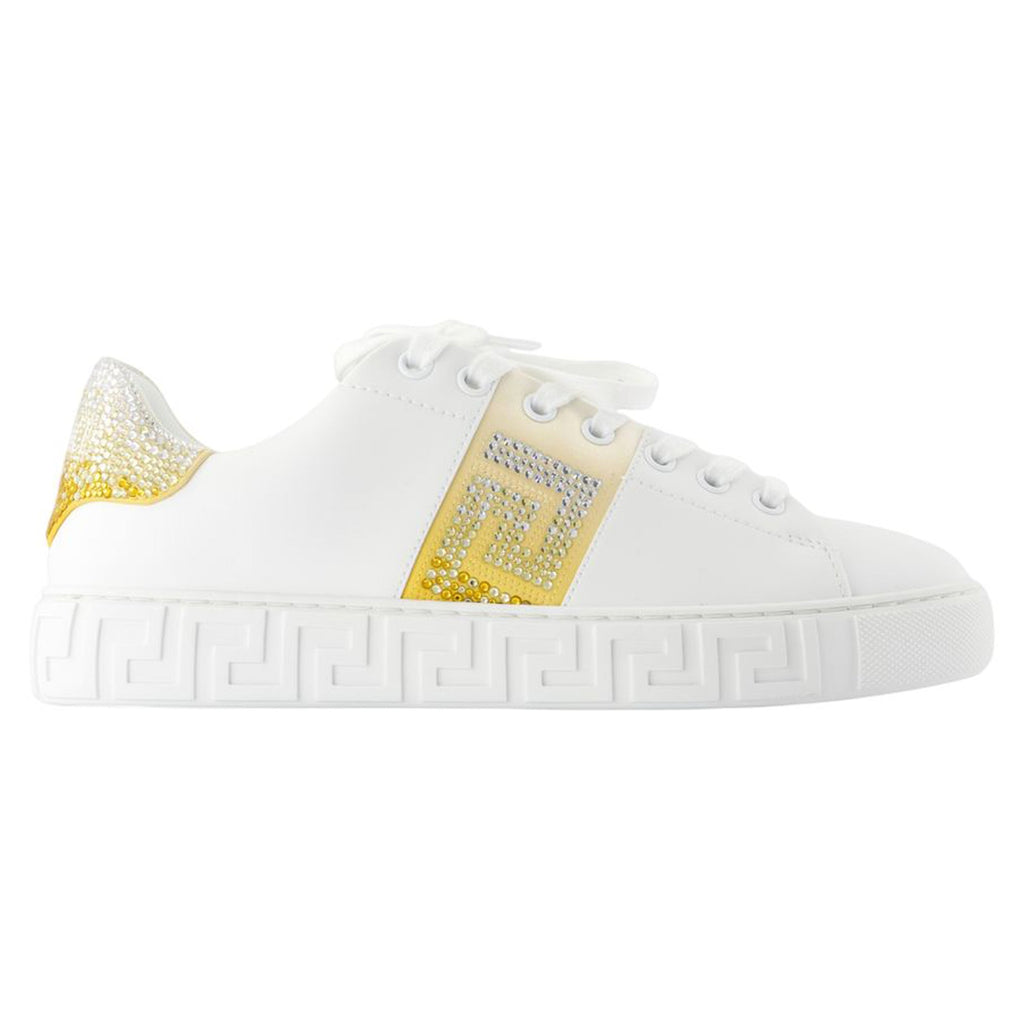 Women's Free Bio Sneakers - Versace - Silk - White