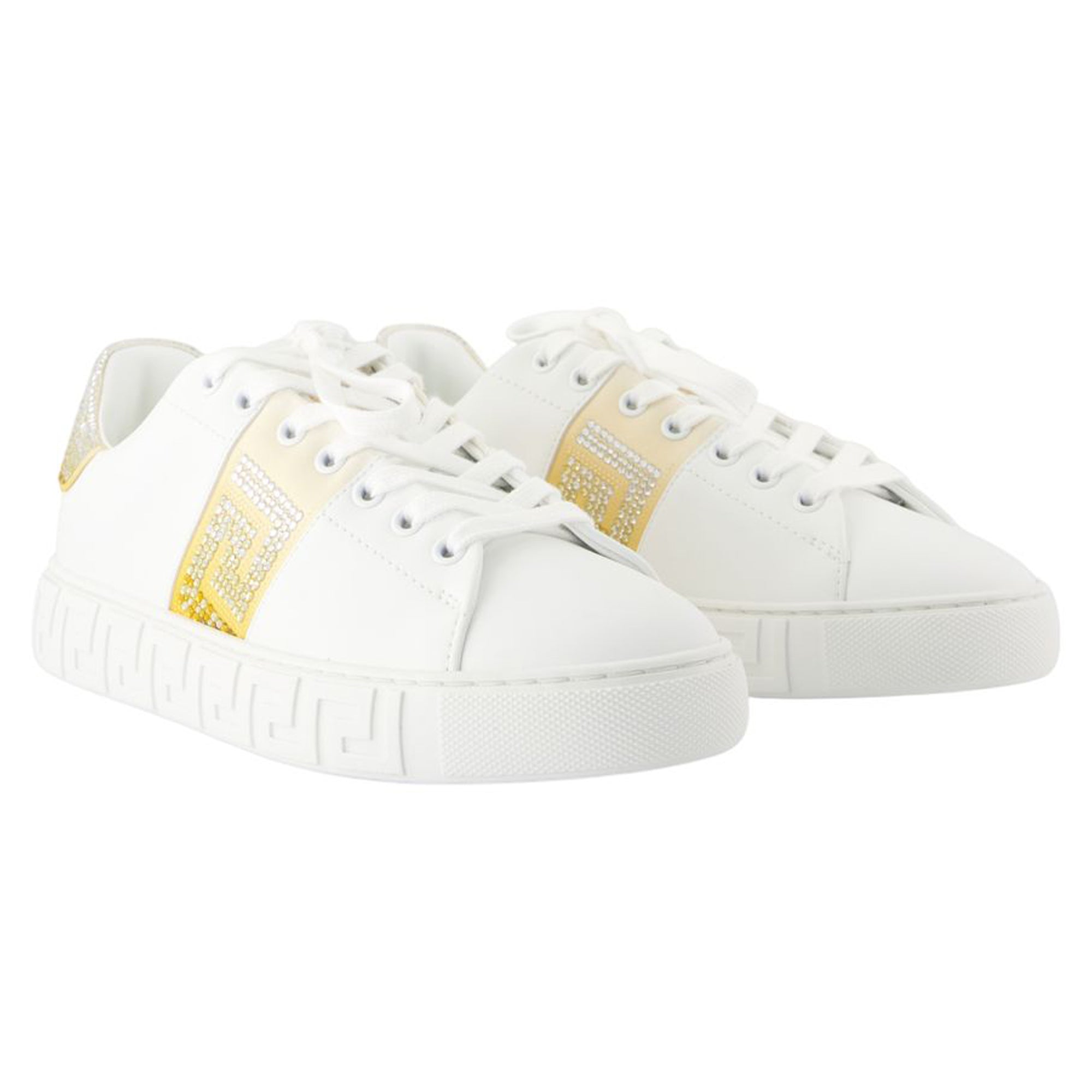 Women's Free Bio Sneakers - Versace - Silk - White
