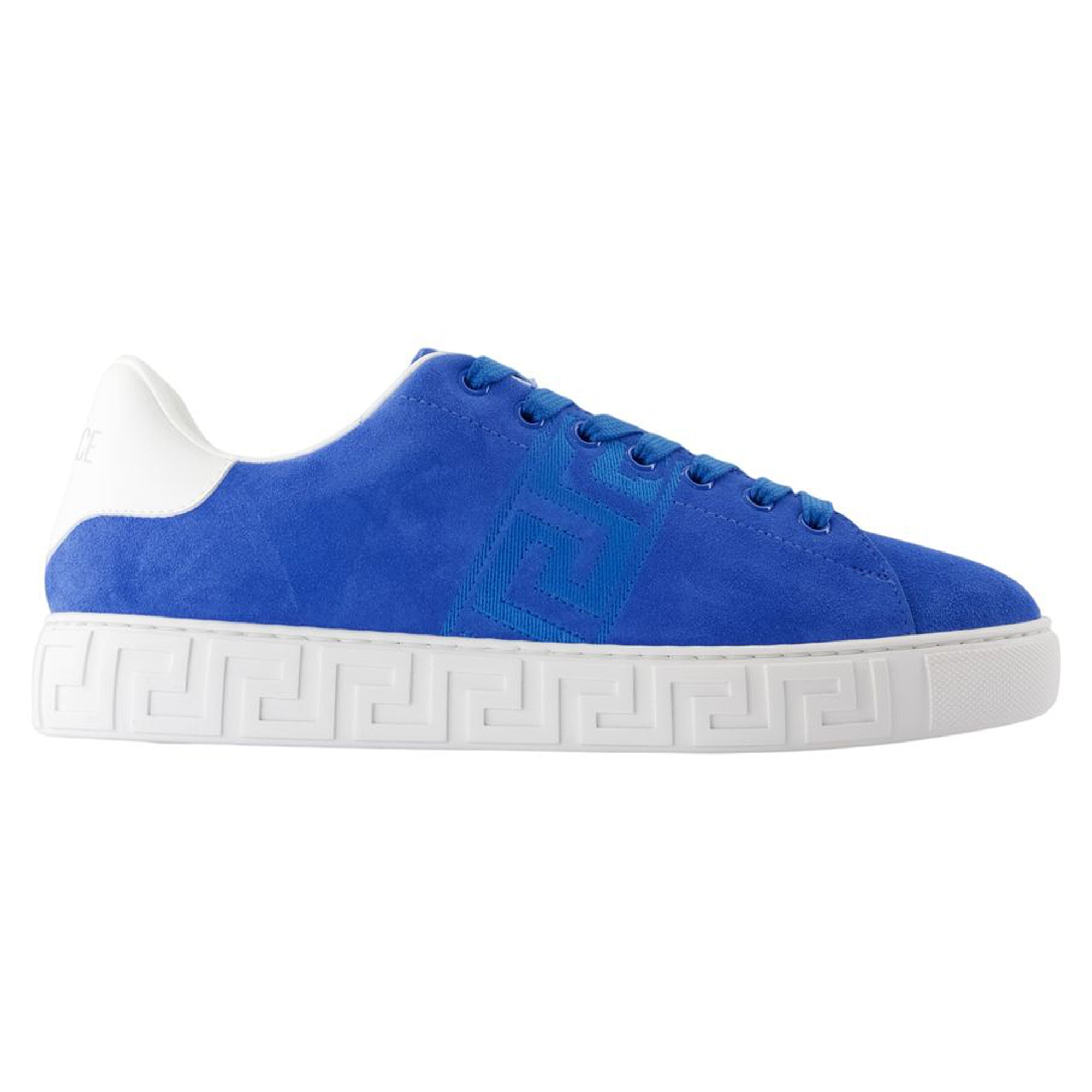 Women's Sneakers - Versace - Suede - Blue