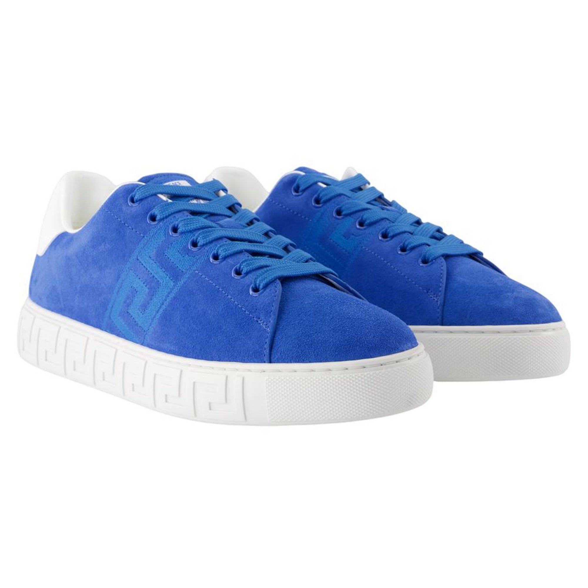Women's Sneakers - Versace - Suede - Blue