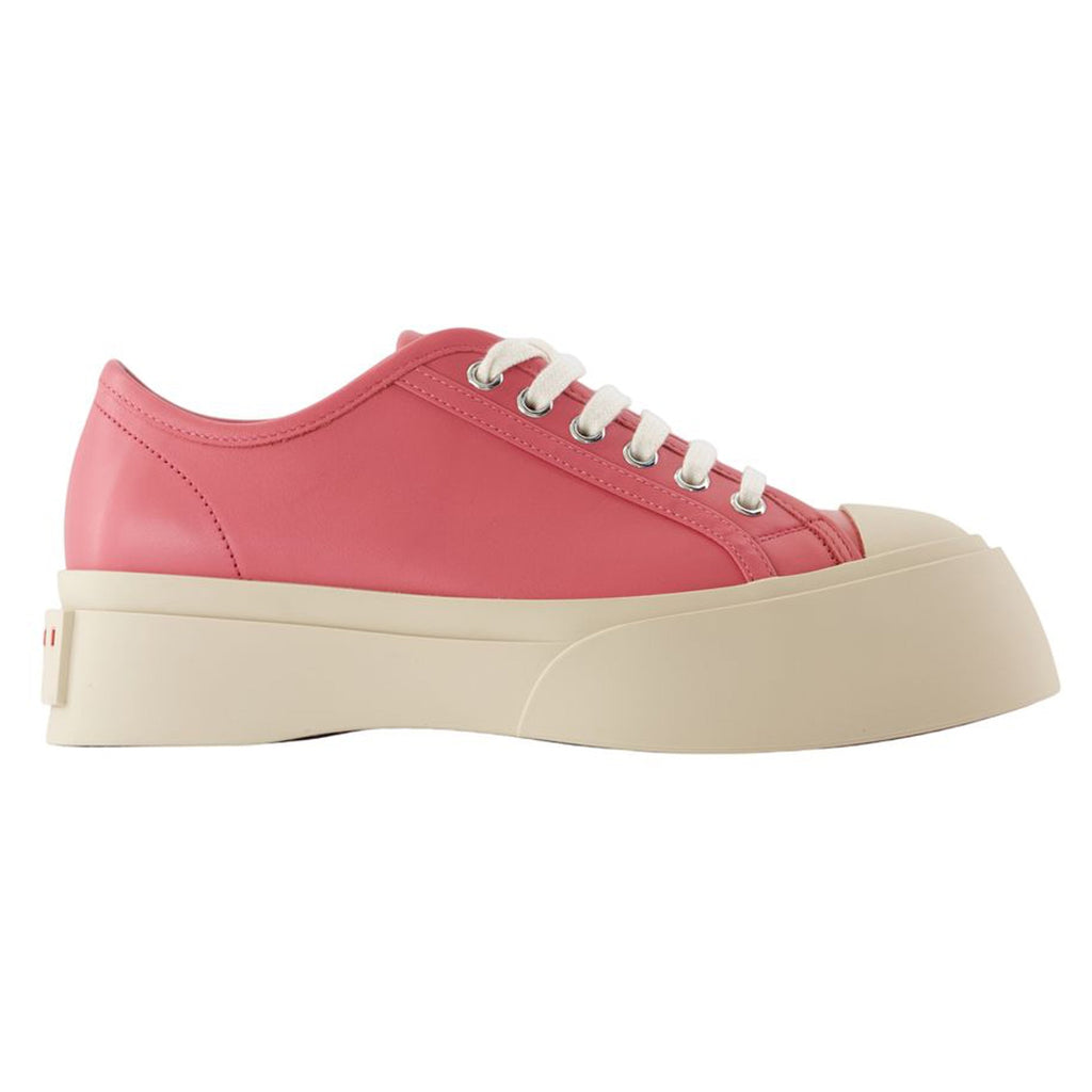 Women's Laced Up Sneakers - Marni - Leather - Pink