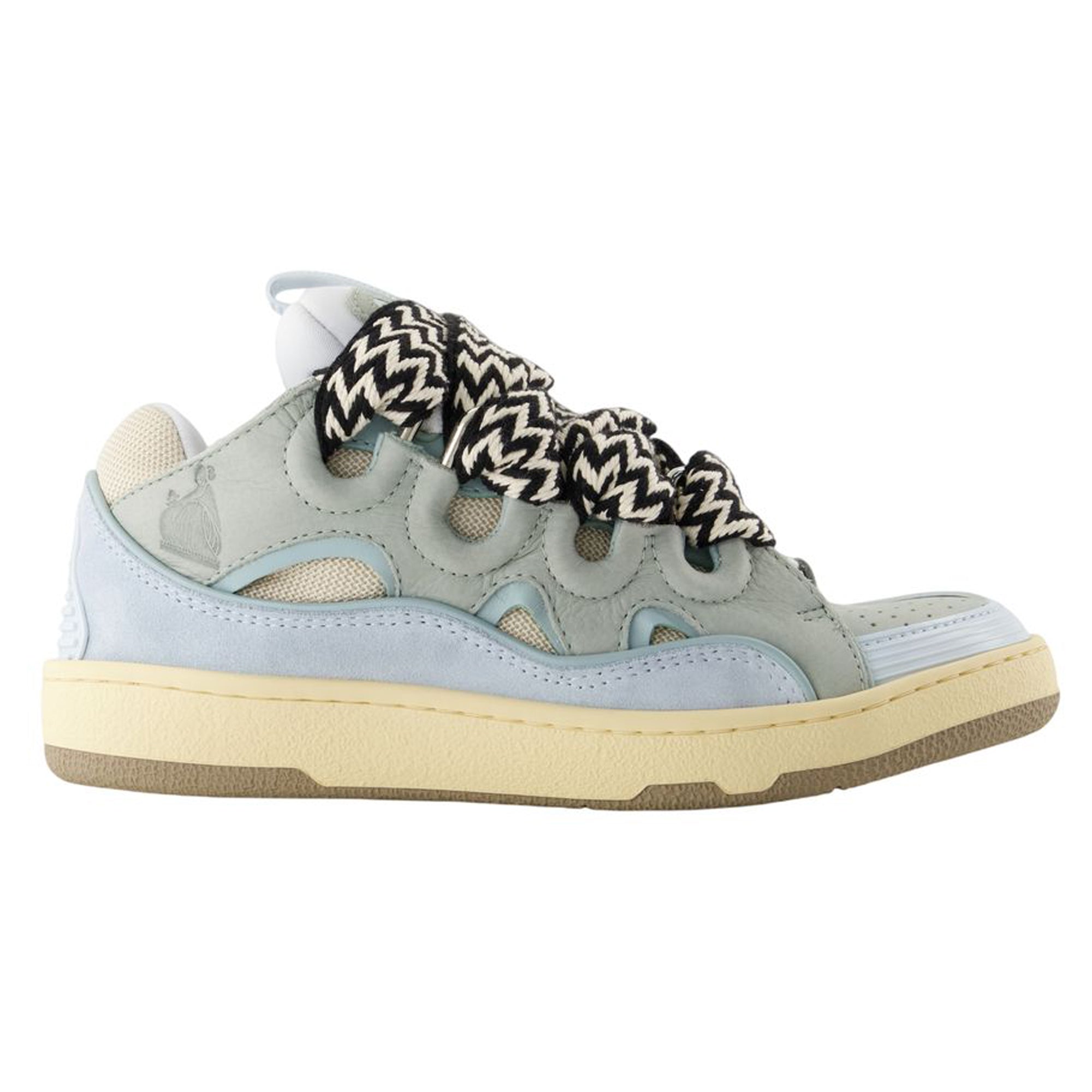 Women's Curb Sneakers - Lanvin - Synthetic - Blue