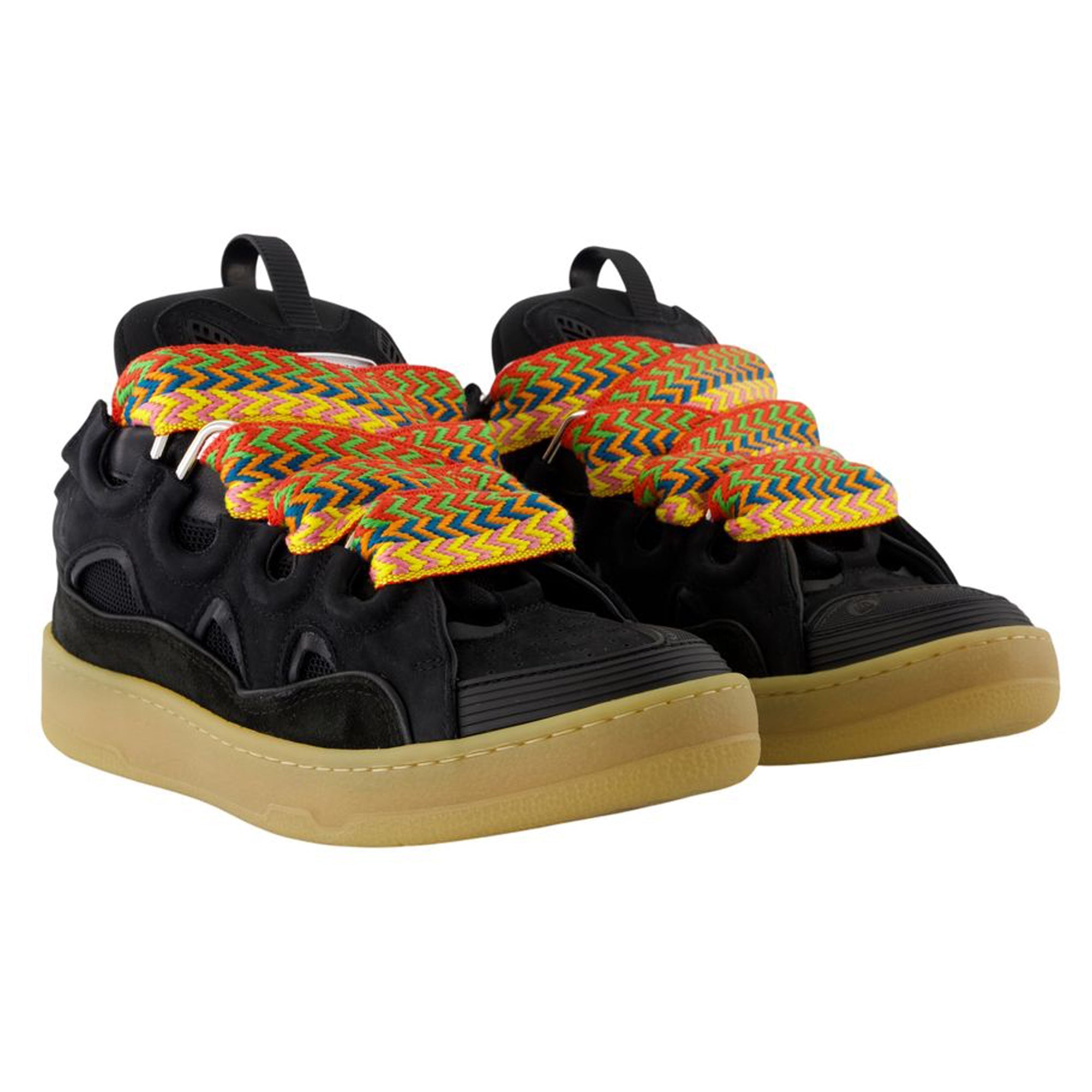 Women's Curb Sneakers - Lanvin - Synthetic - Black