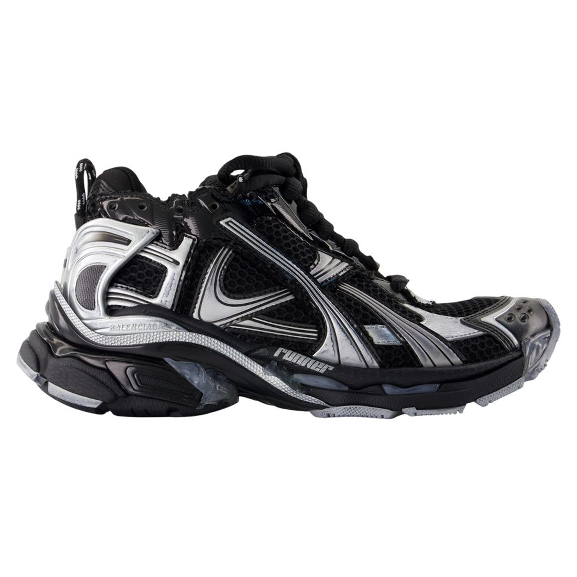 Women's Runner Sneakers - Balenciaga - Synthetic - Black