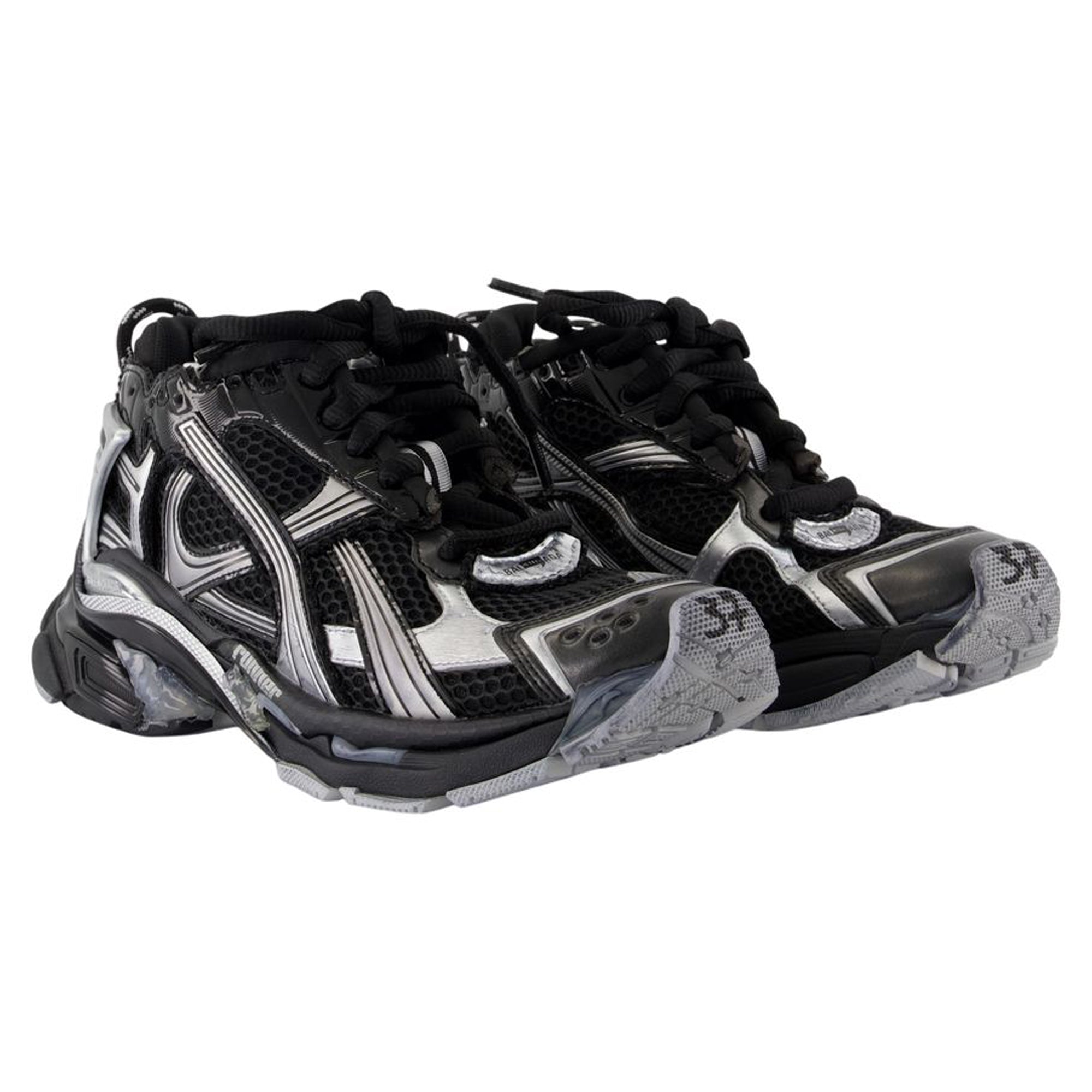 Women's Runner Sneakers - Balenciaga - Synthetic - Black