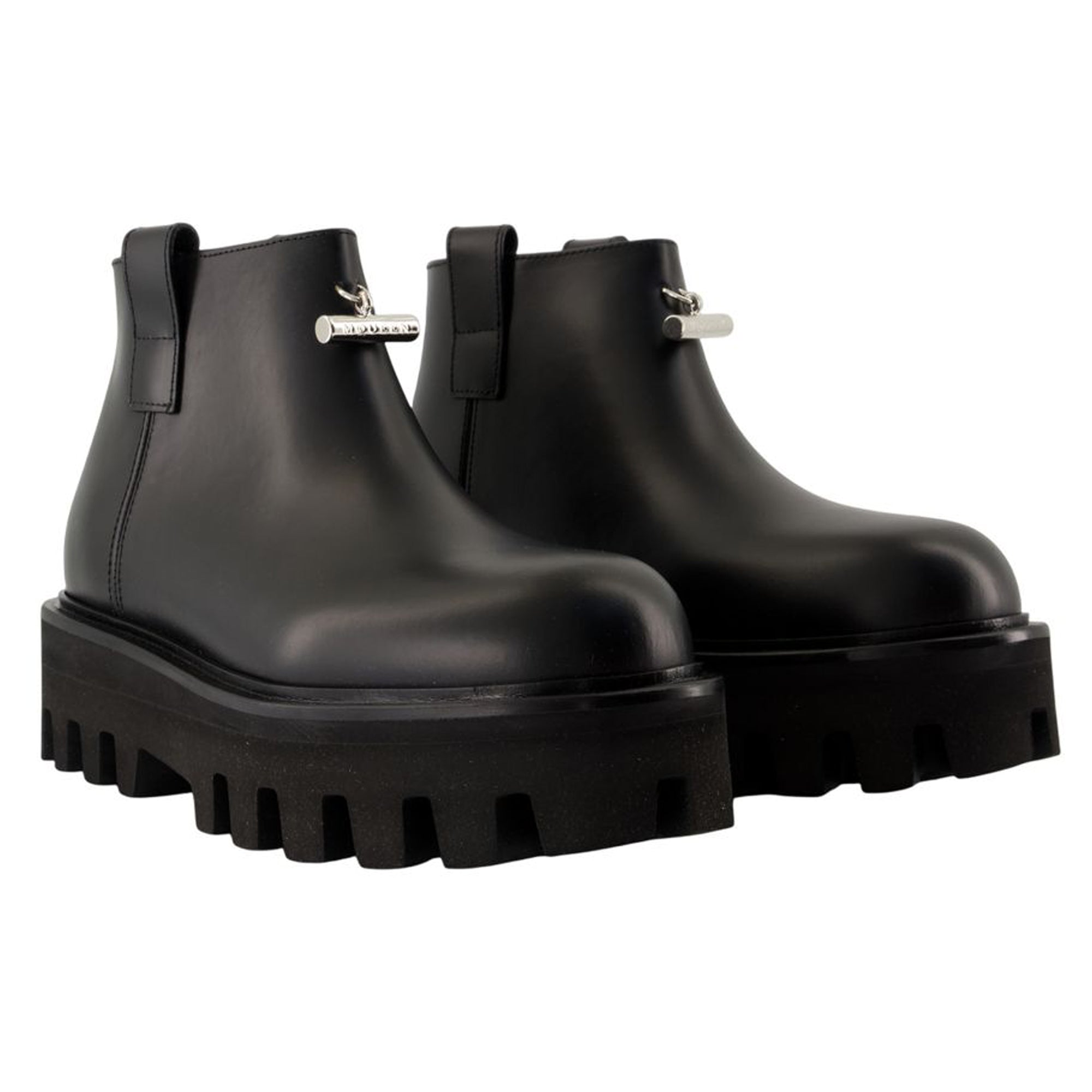 Women's Ankle Boots - Alexander McQueen - Leather - Black
