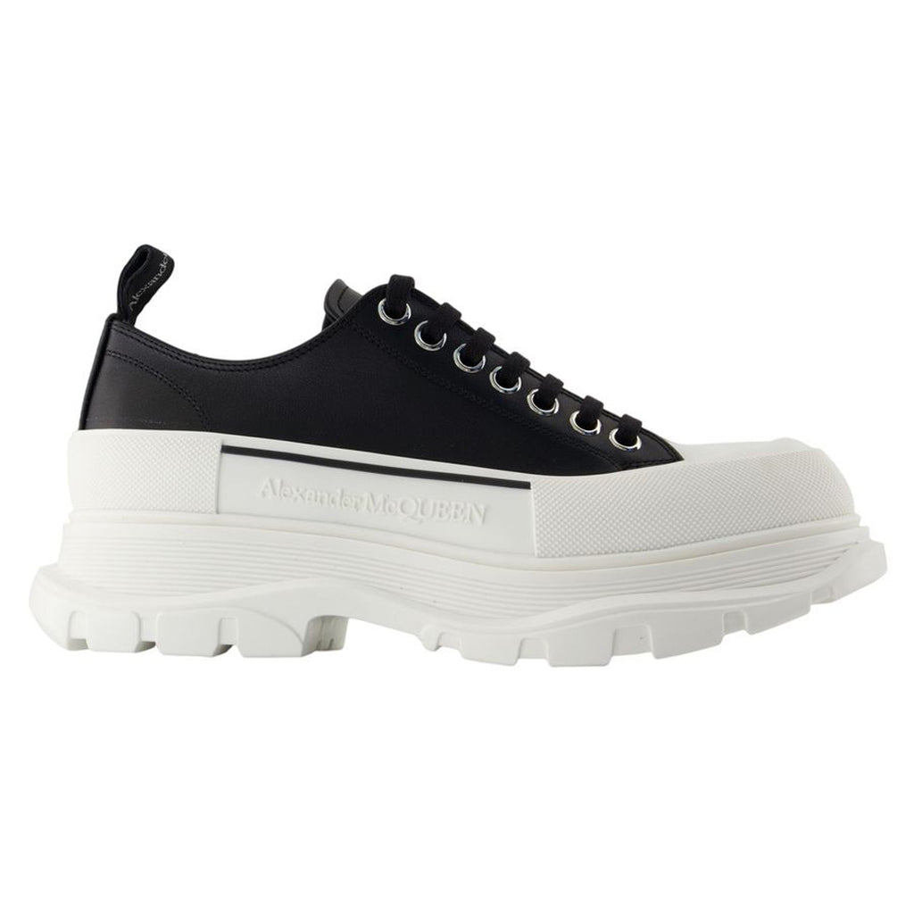 Women's Tread Slick Sneakers - Alexander McQueen - Leather - Black