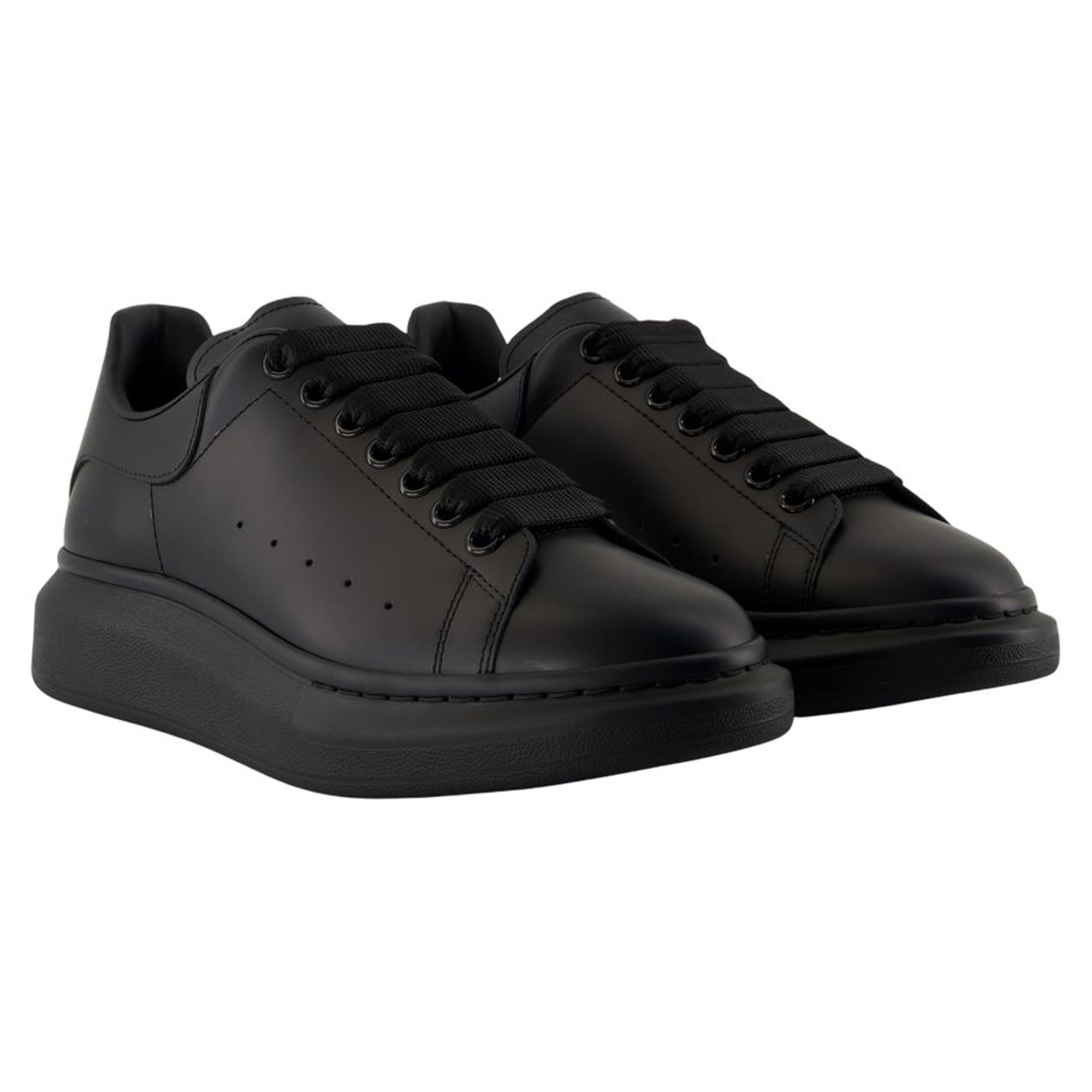 Women's Oversize Sneakers - Alexander McQueen - Leather - Black