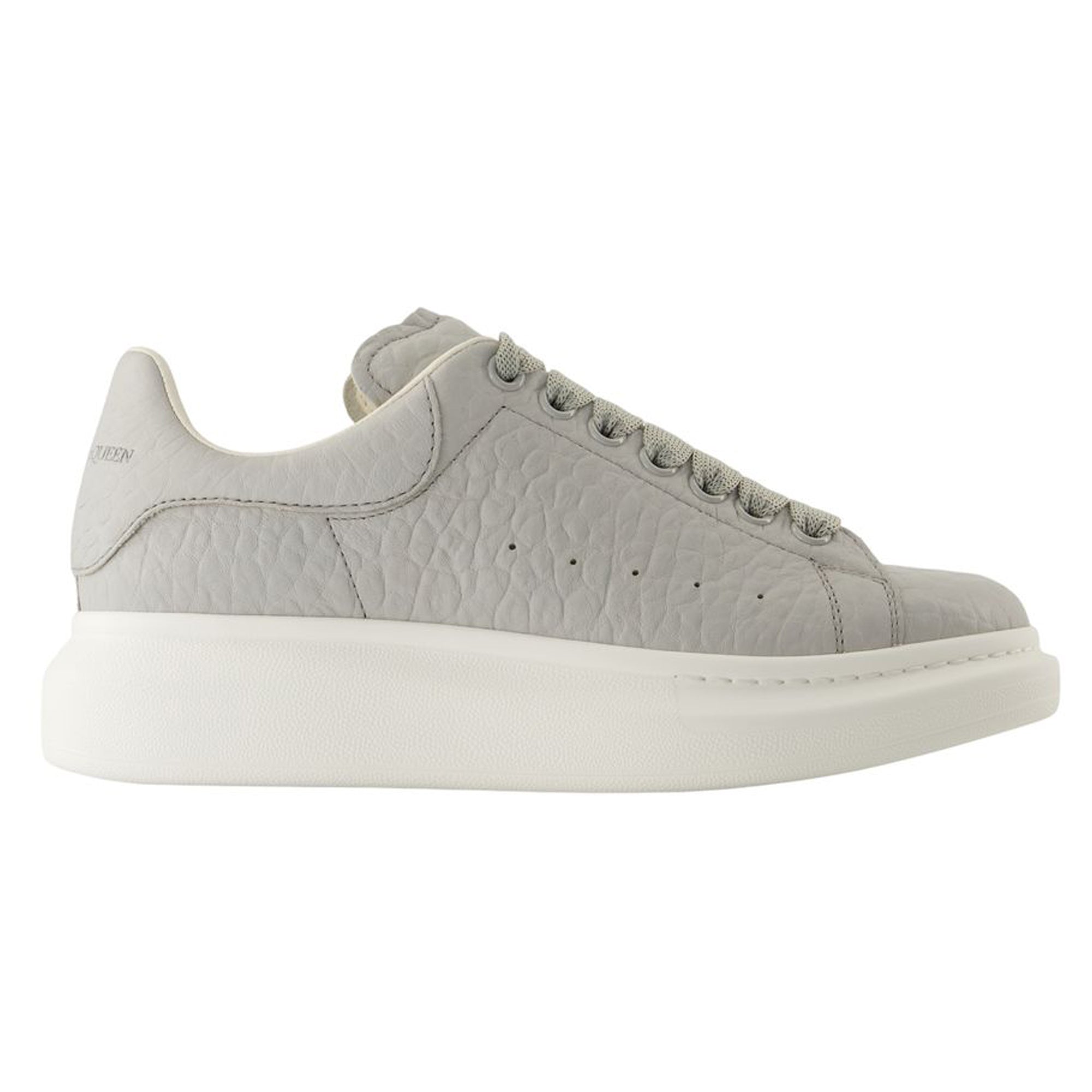 Women's Oversized Sneakers - Alexander McQueen - Leather - Grey