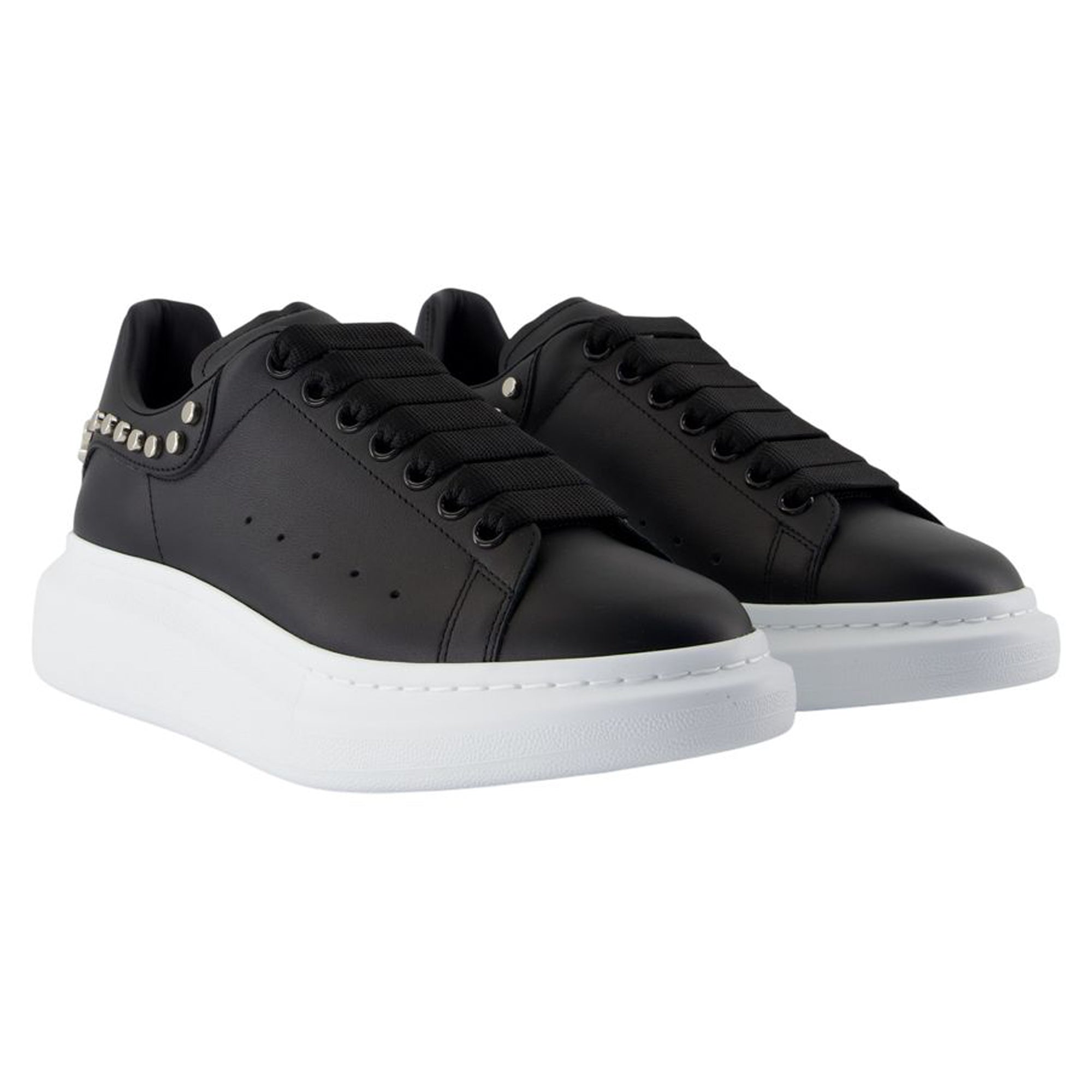 Women's Oversize Sneakers - Alexander McQueen - Leather - Black