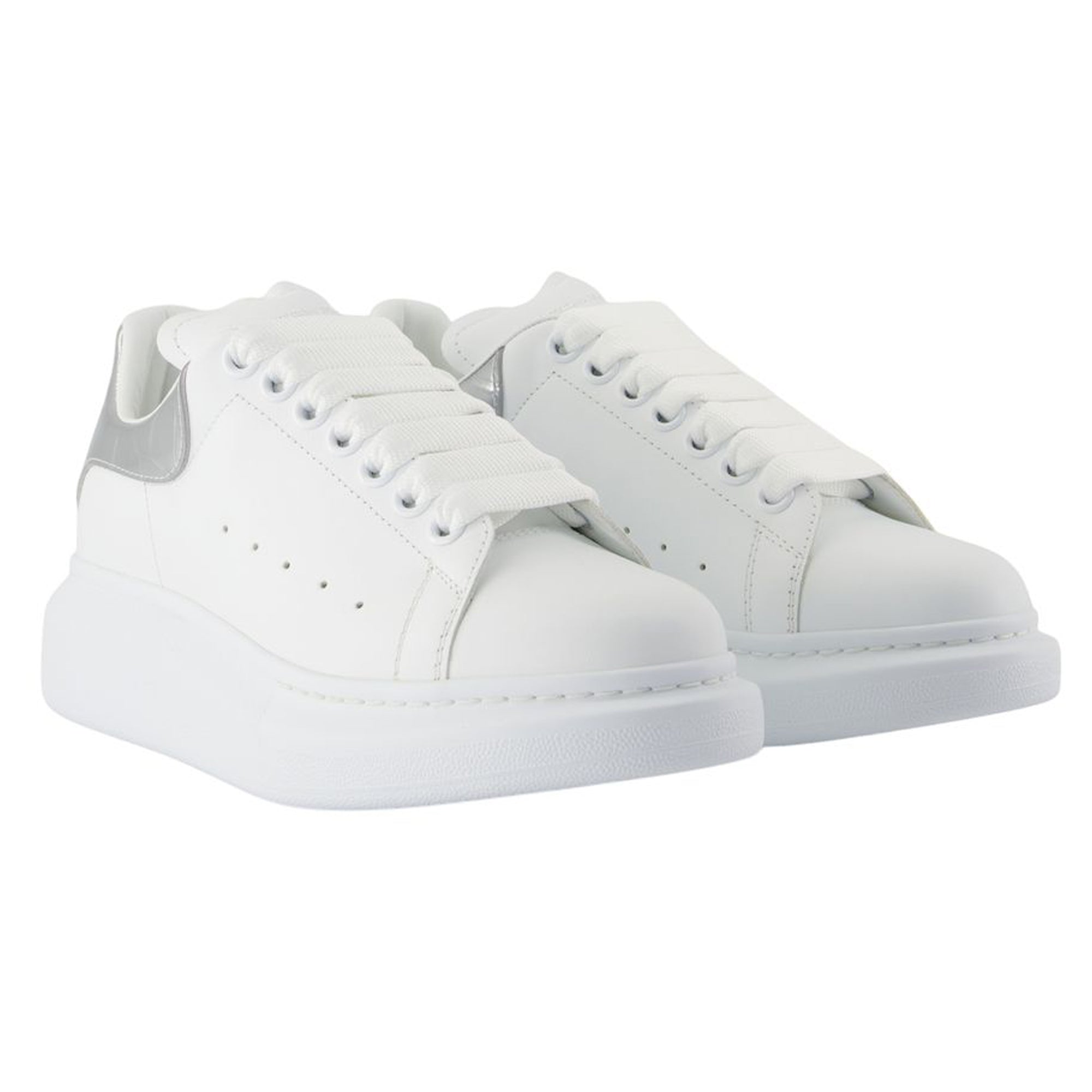 Women's Oversized Sneakers - Alexander McQueen - Leather - White