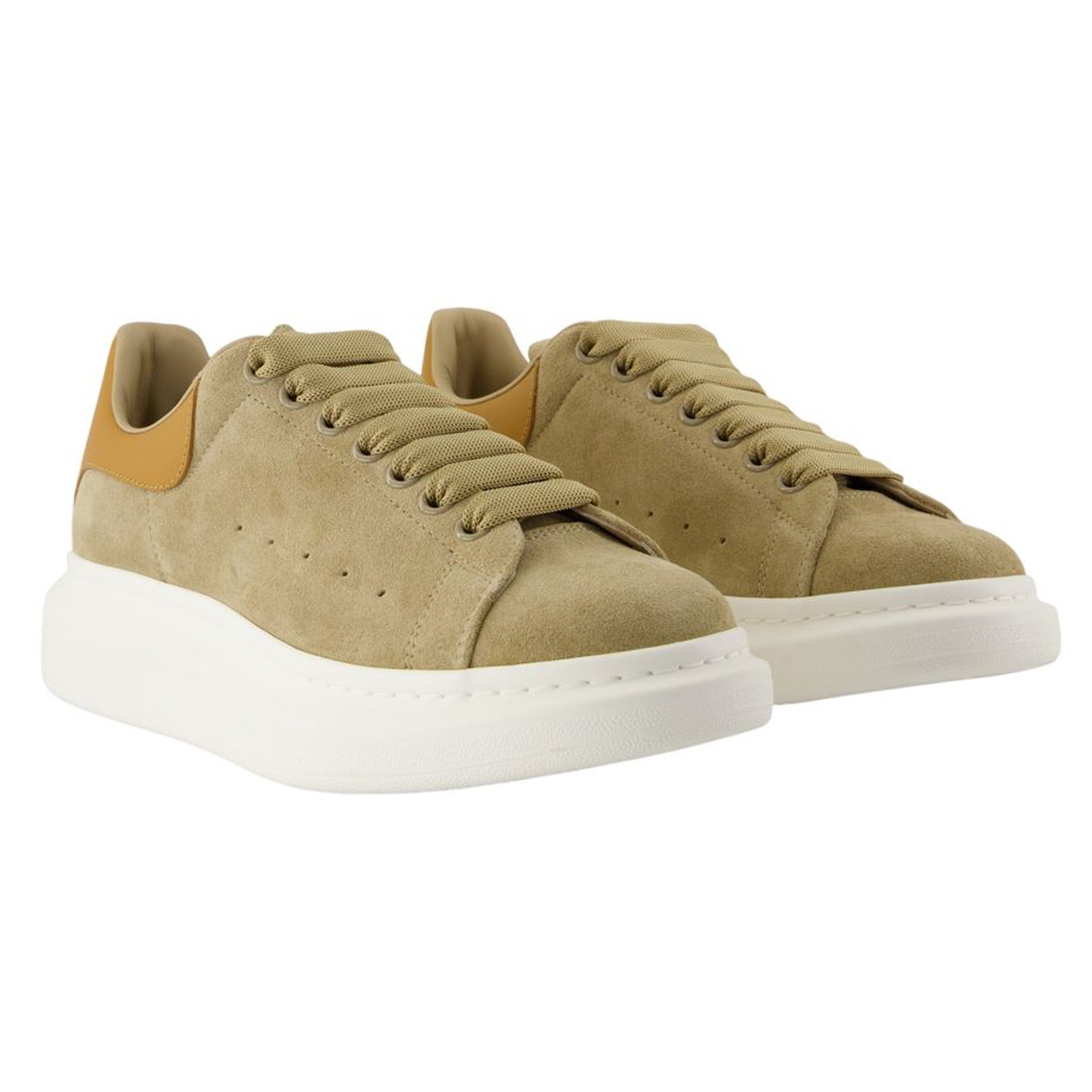 Oversize Sneakers - Alexander McQueen - Leather - Beige