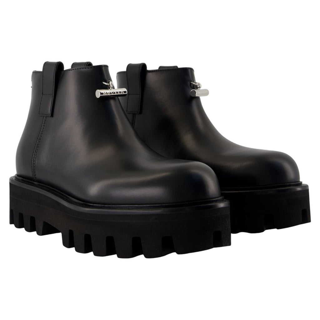 Women's Ankle Boots - Alexander McQueen - Leather - Black