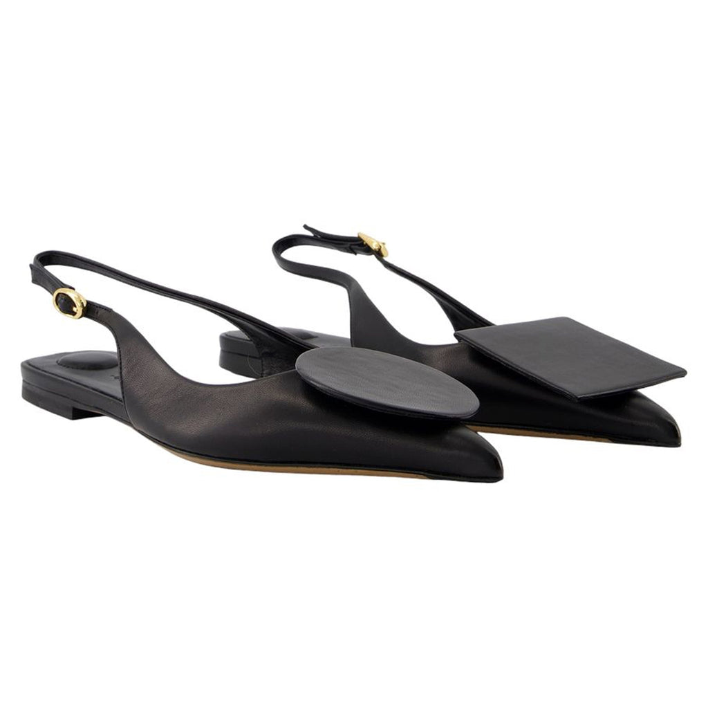 Women's Duelo P Slingbacks - Jacquemus - Leather - Black