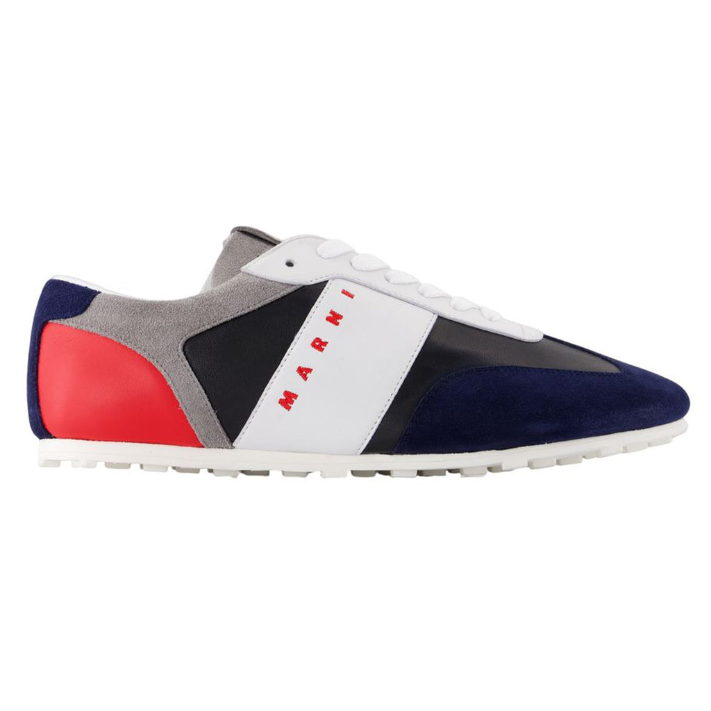 Women's Sneakers - Marni - Leather - Blue