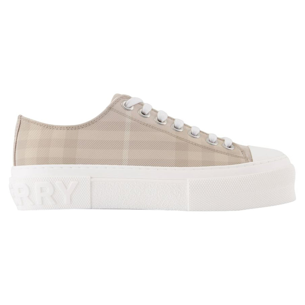 Sneakers Jack Large Check - Burberry - Nylon - Beige