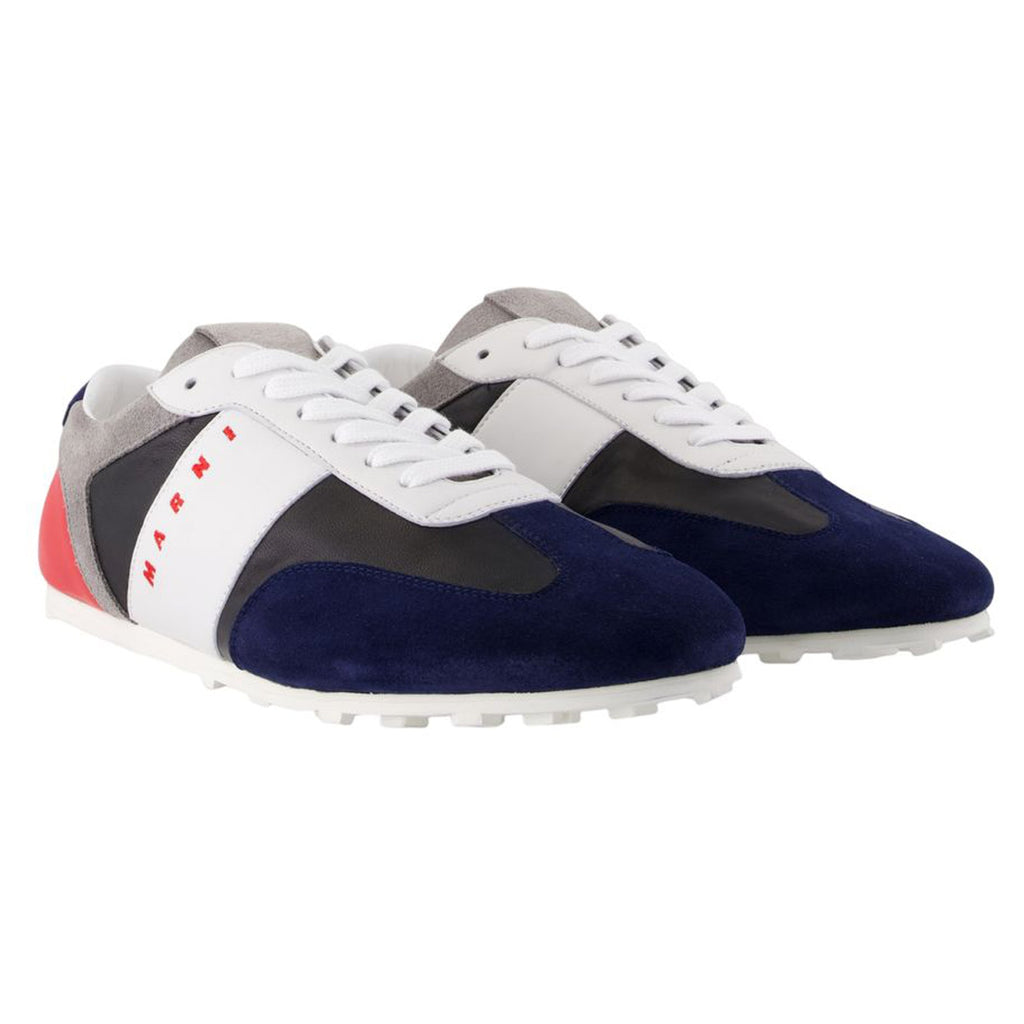 Women's Sneakers - Marni - Leather - Blue