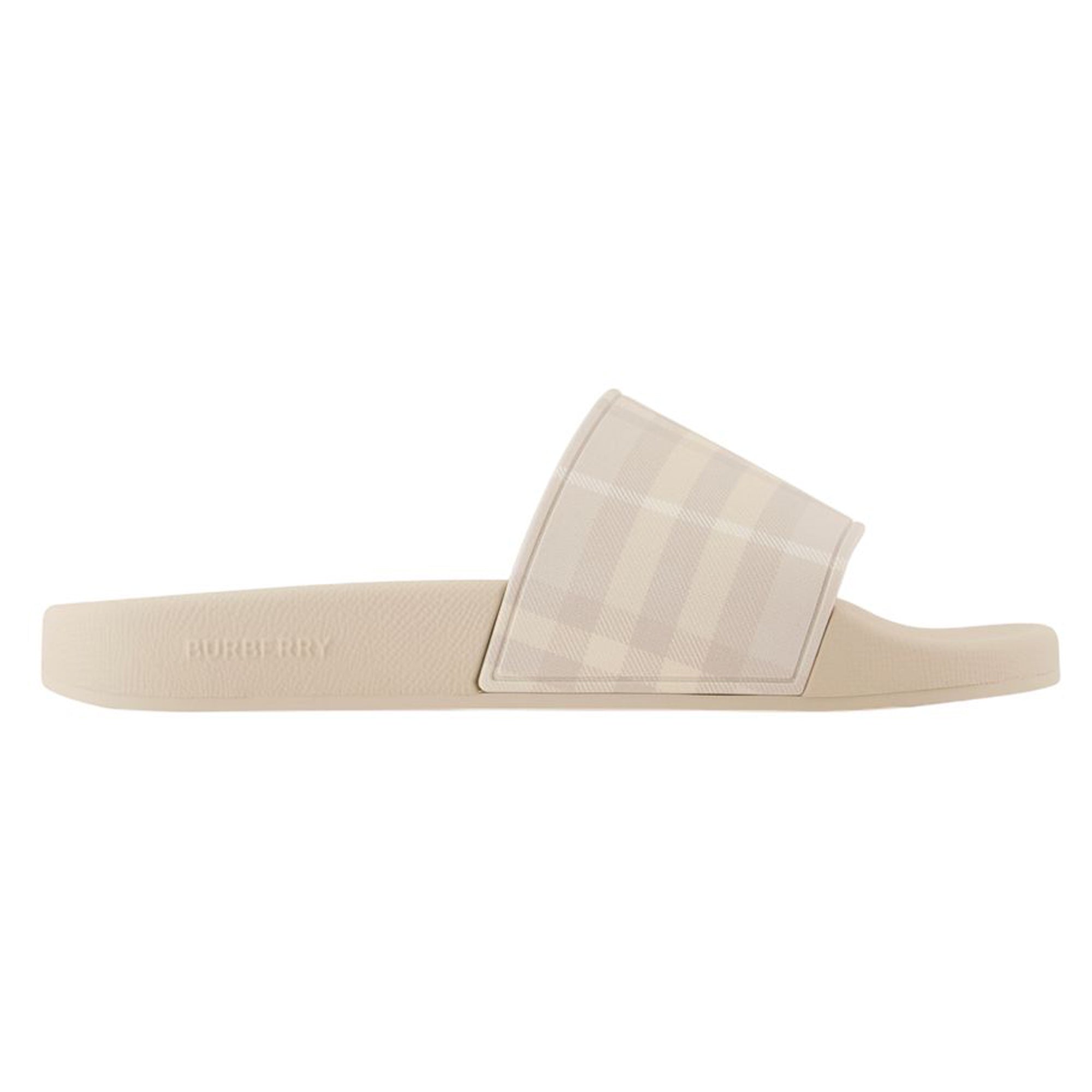 Furley Large Check Sandals - Burberry - Synthetic - Beige