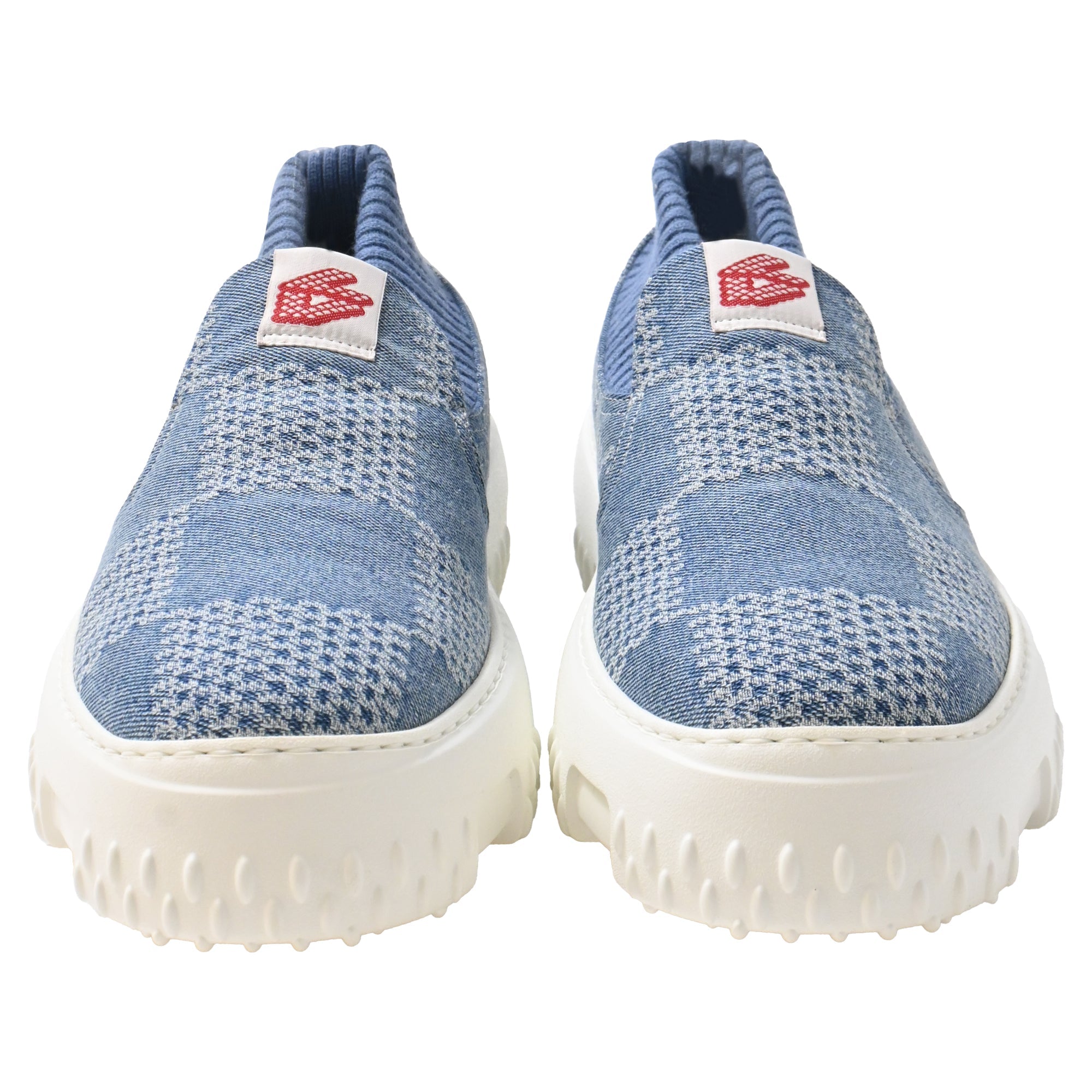 Men's Louis Vuitton LV Space Lander Slip On Sneakers in Blue Denim