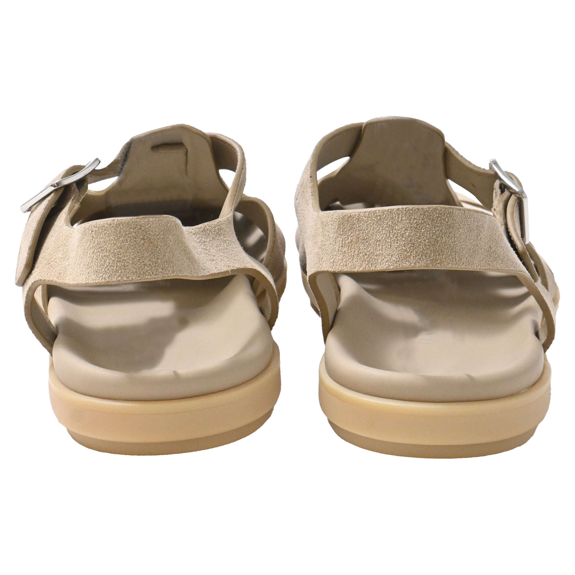 Men's Prada Fisherman Sandals in Beige Suede