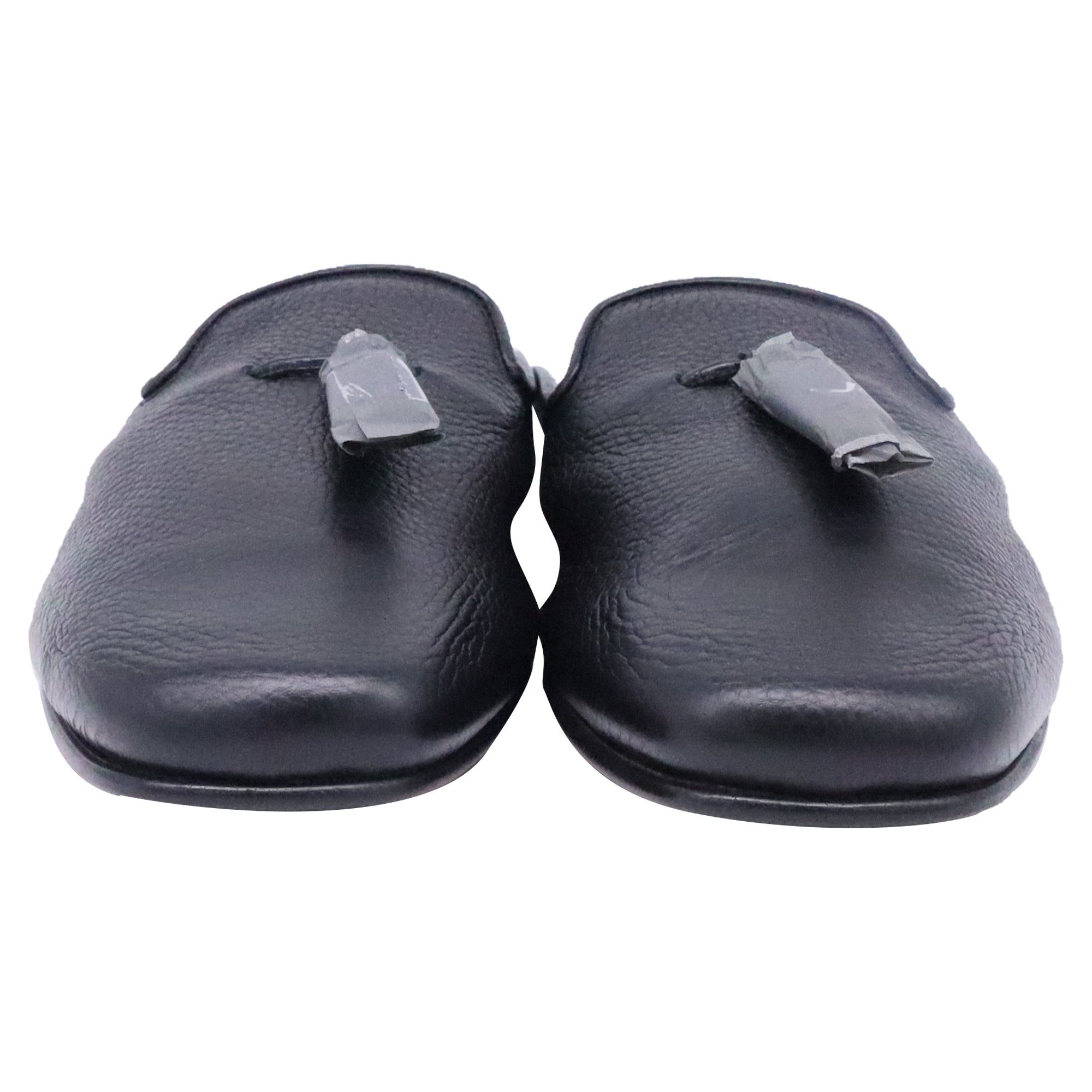 Tom Ford Winston Tassel-Embellished Mules in Black Leather