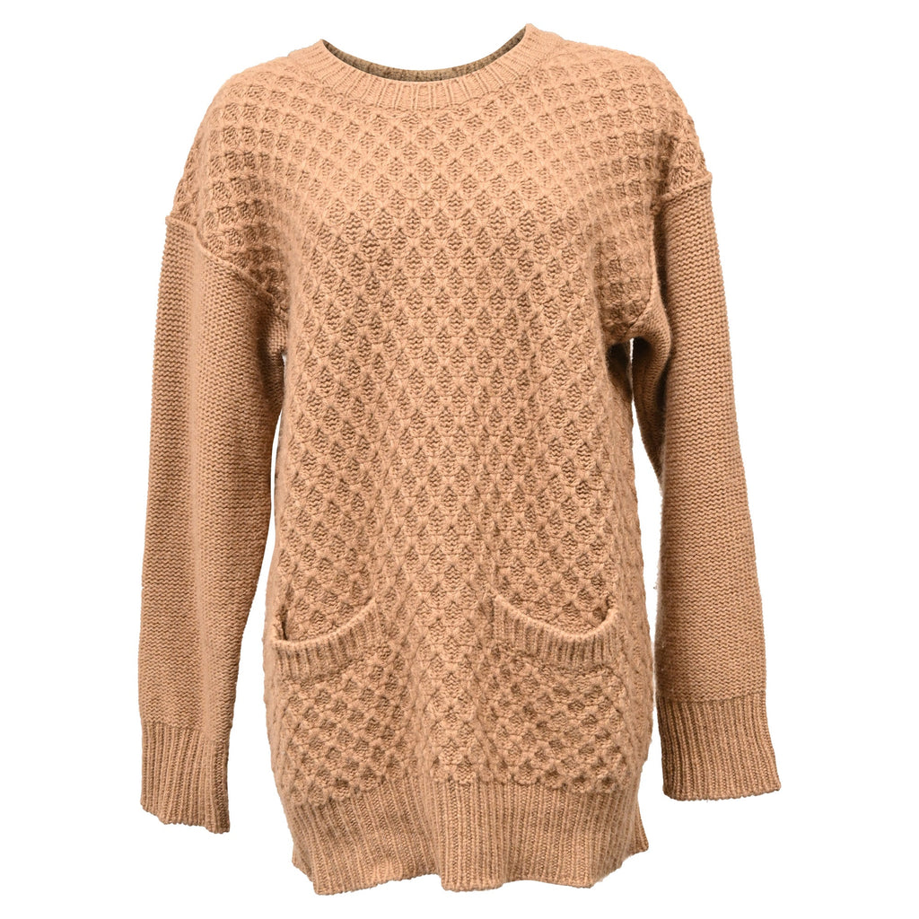 Marni Knit Sweater Dress in Brown Wool