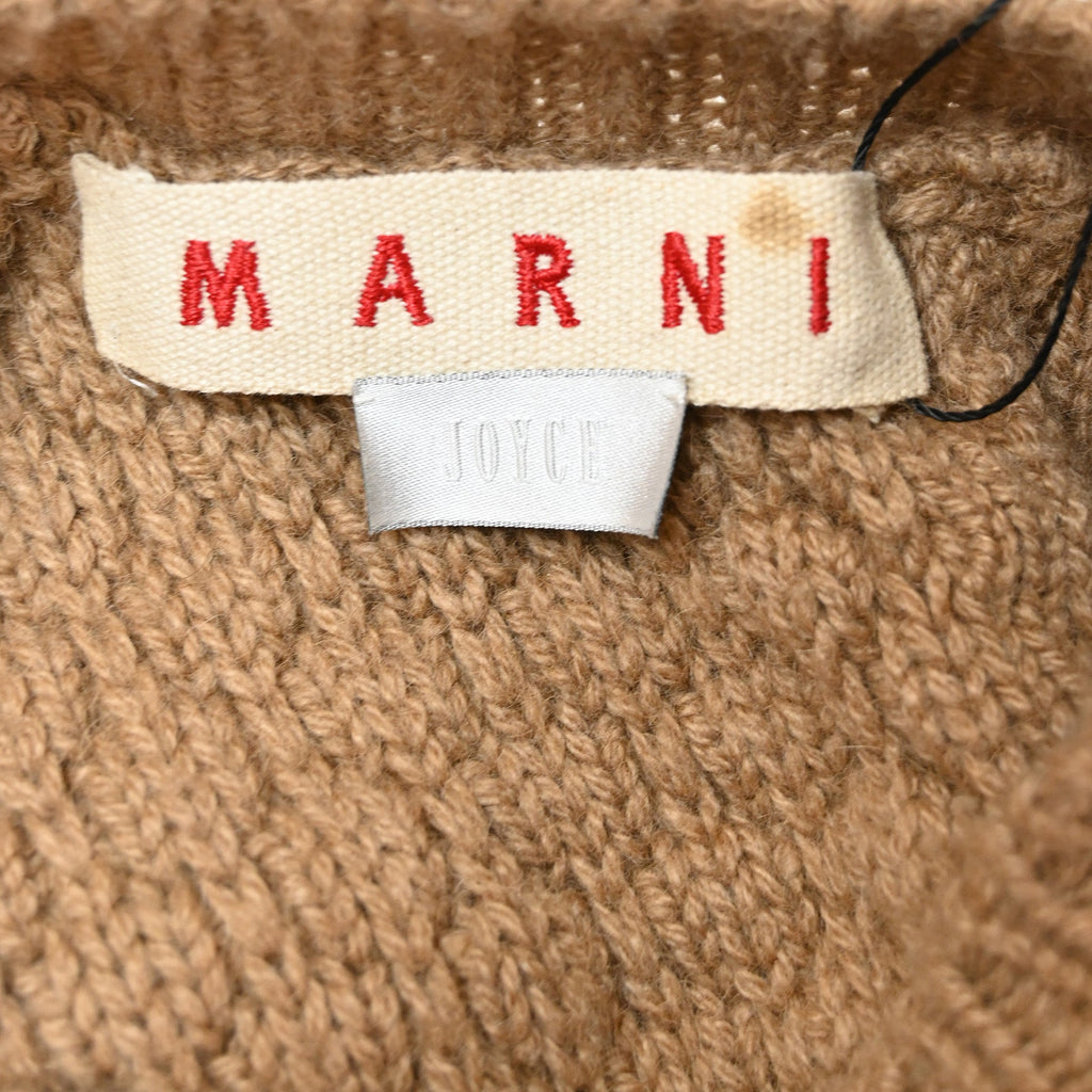 Marni Knit Sweater Dress in Brown Wool