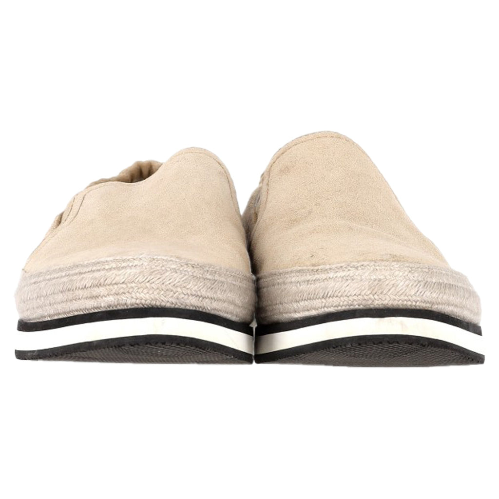 Women's Prada Sport Espadrille Slip On Sneakers in Beige Suede