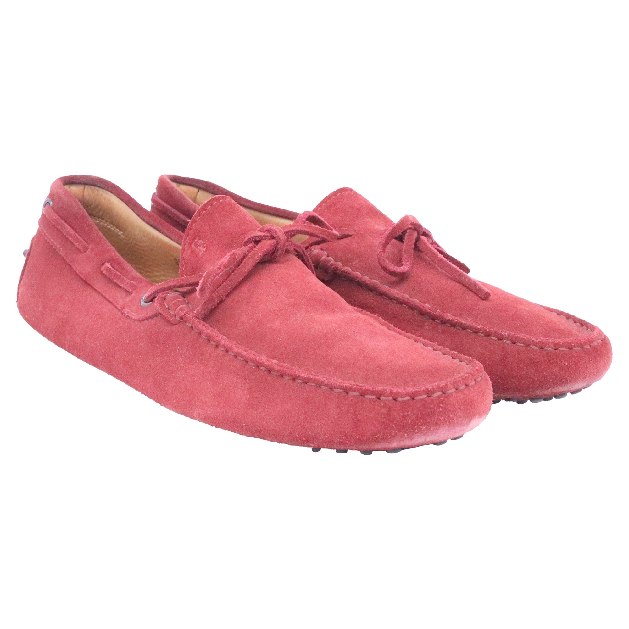 Men's Tod's Gommino Loafers in Red Suede