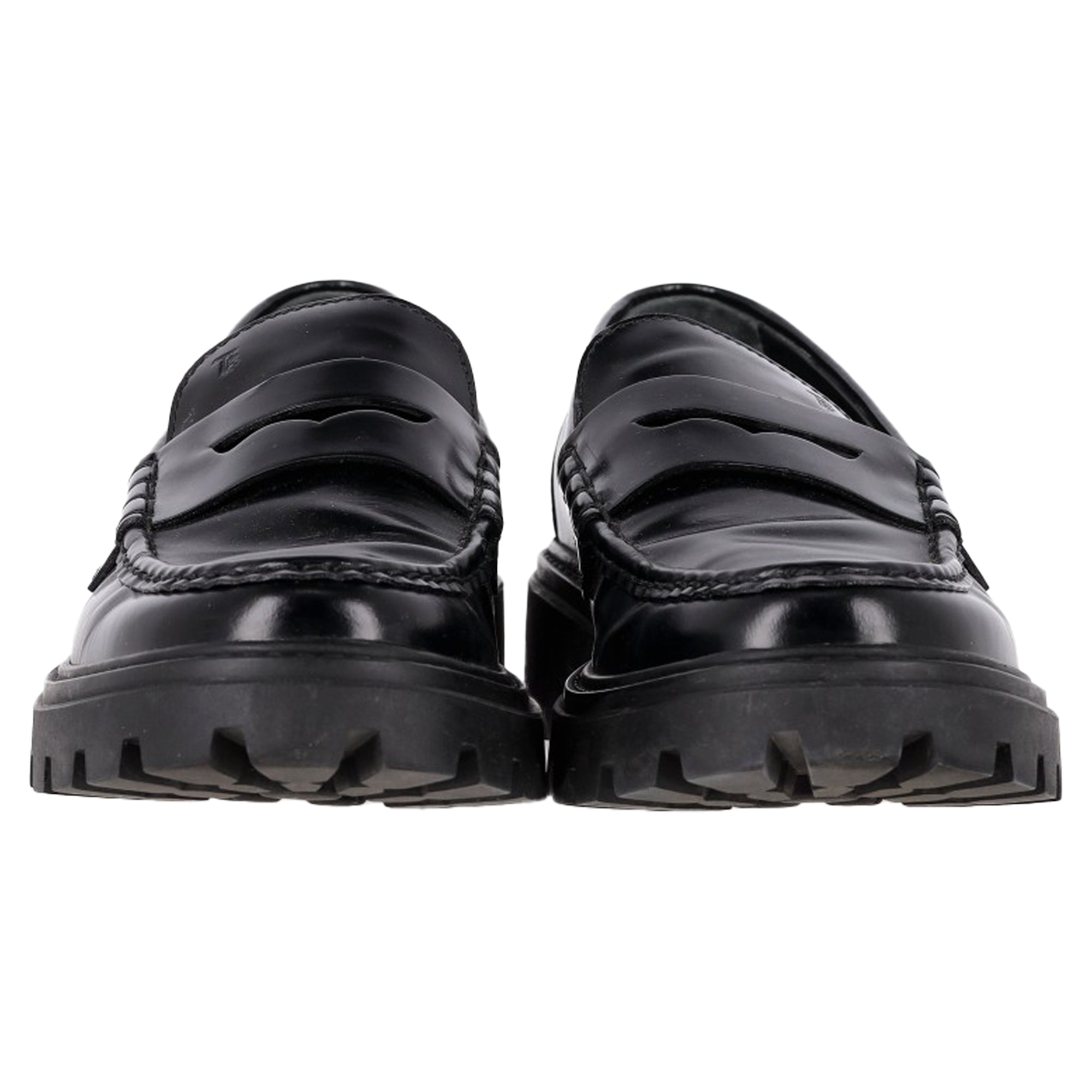 Women's Tod's Chunky Loafers in Black Leather