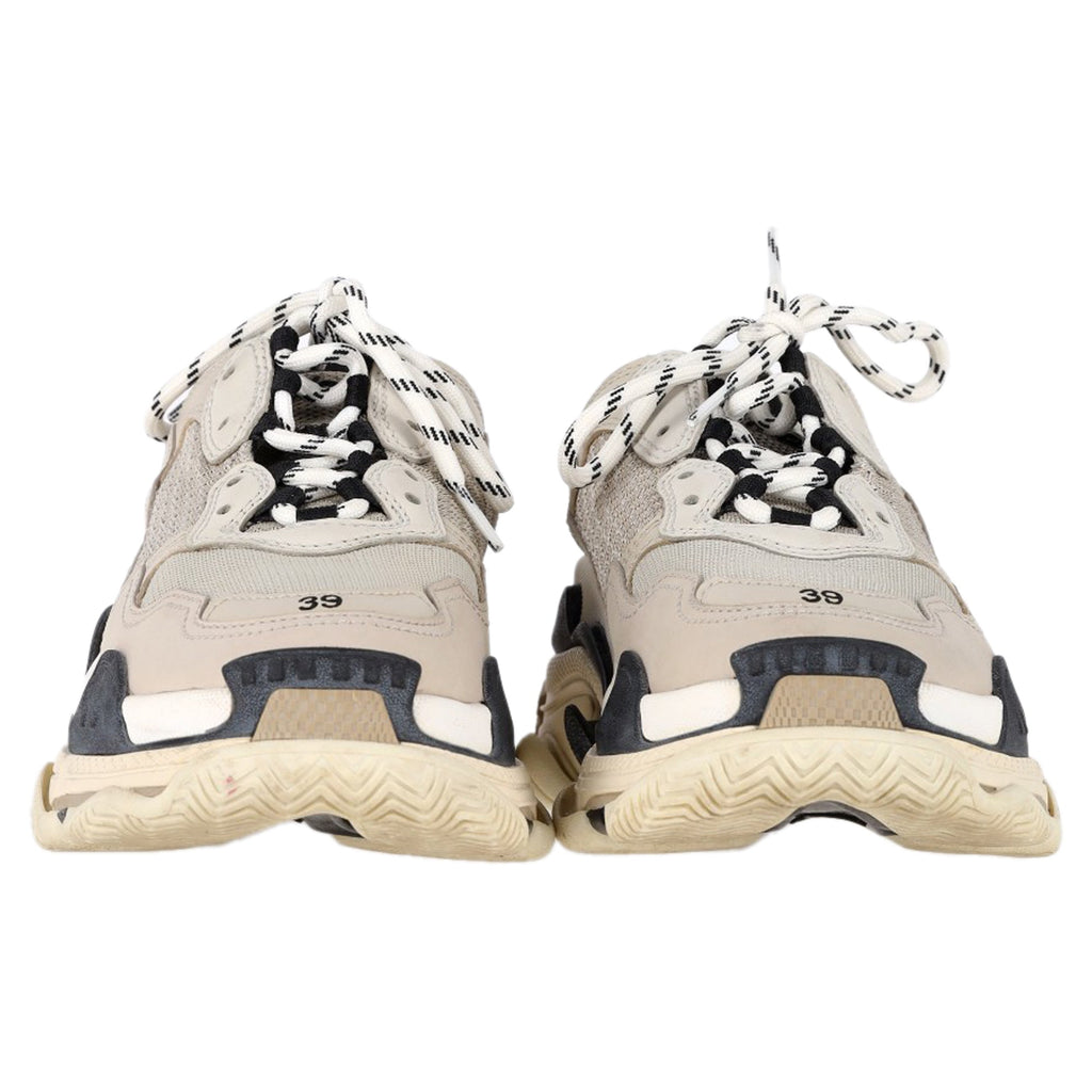Women's Balenciaga Triple S Sneakers in Beige Polyester
