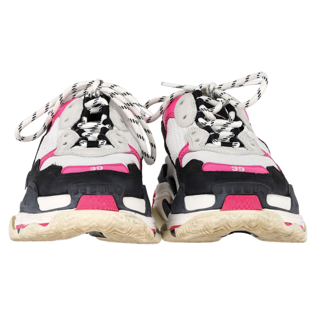 Women's Balenciaga Triple S Sneakers in Neon Pink Polyester