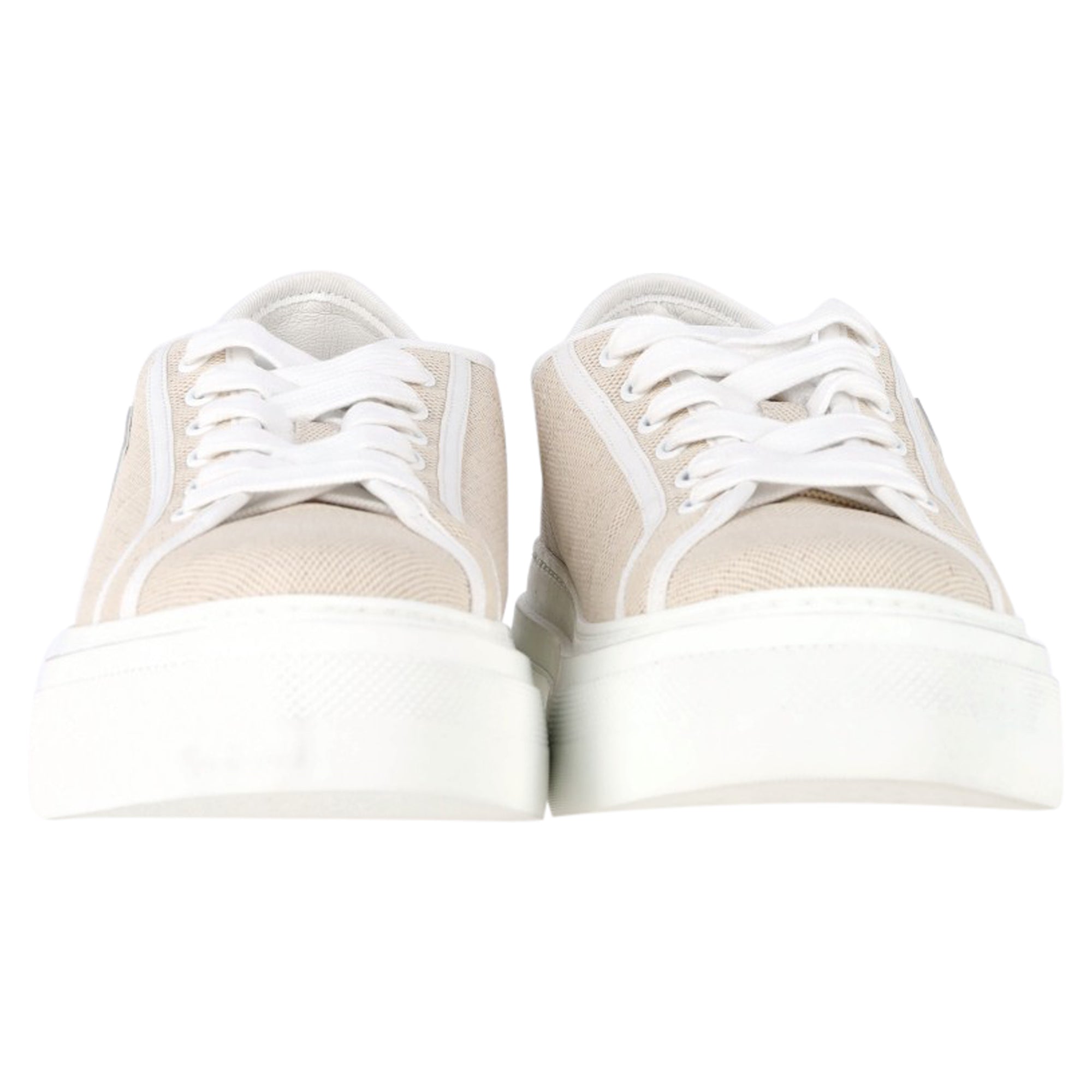 Givenchy City Platform Sneakers in Beige Canvas