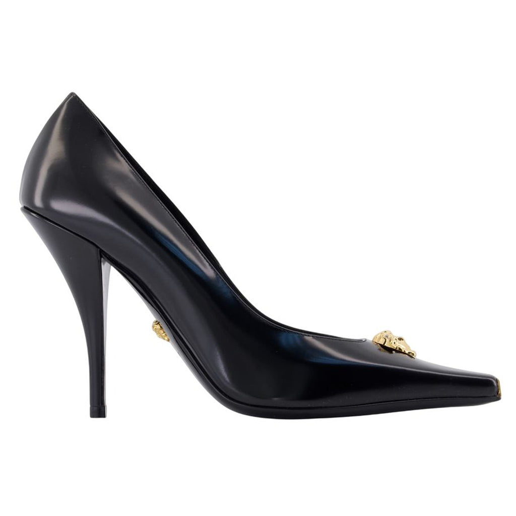 Women's T.105 Pumps - Versace - Leather - Black