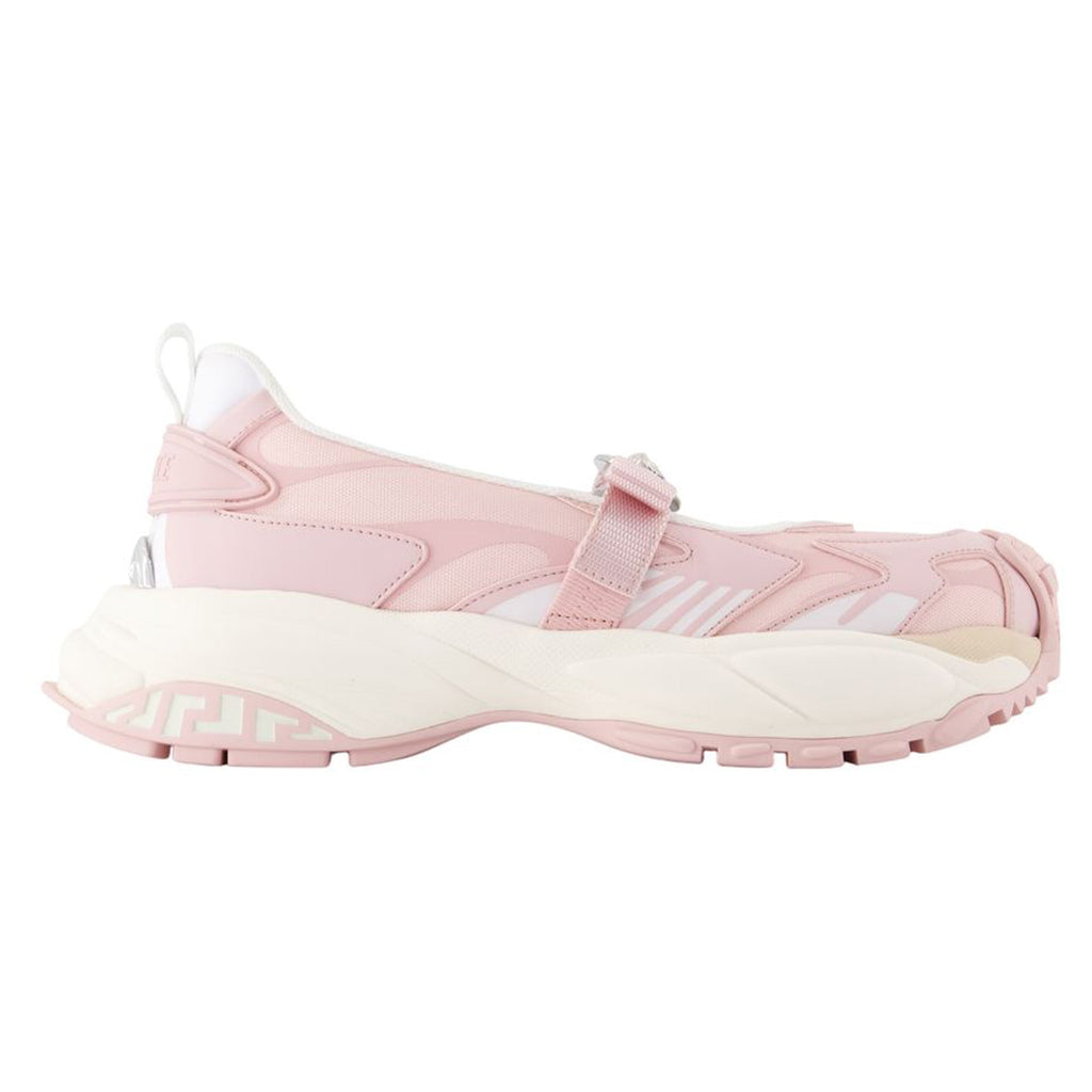 Women's Mary Jane Sneakers - Versace - Synthetic - Pink