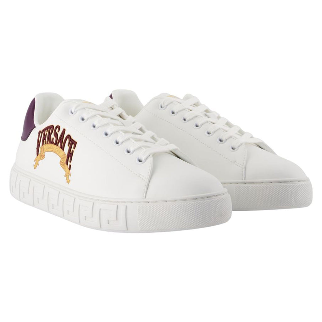 Women's Sneakers - Versace - Synthetic Leather - White