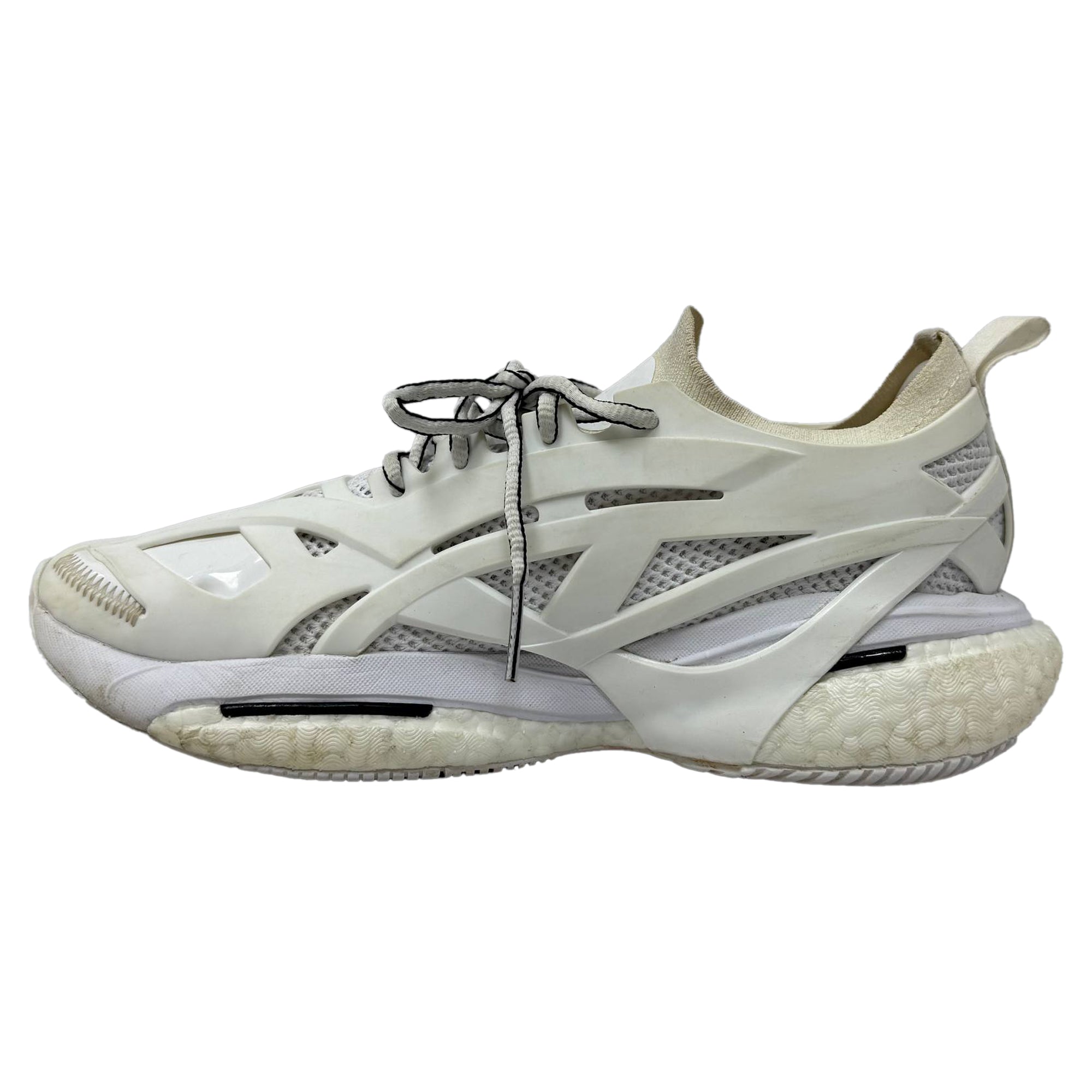 Women's Adidas x Stella Mccartney Solarglide Running Sneakers in White Polyurethane